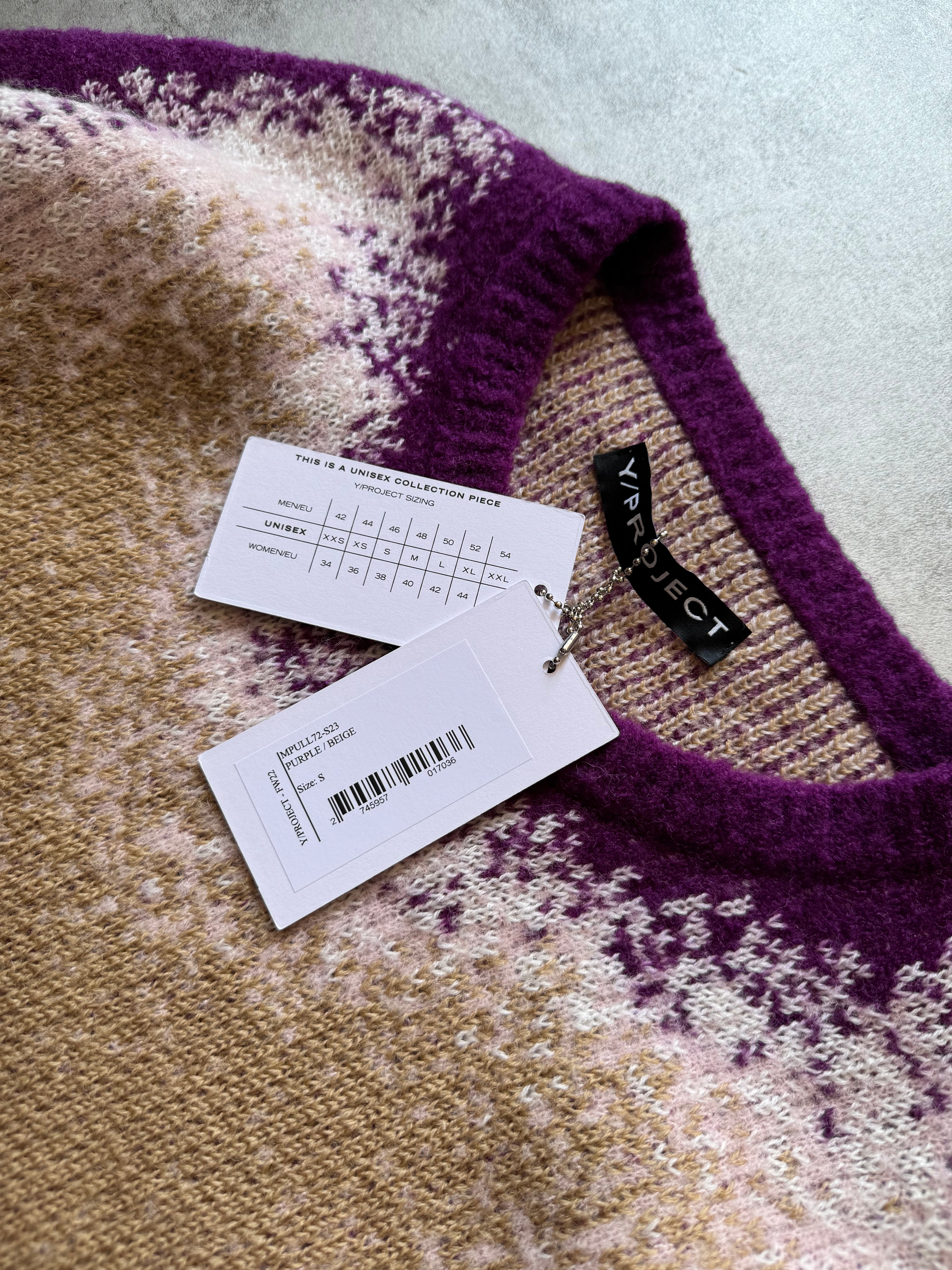 Y/Project Spray-Effect Knitted Gradient Sweater