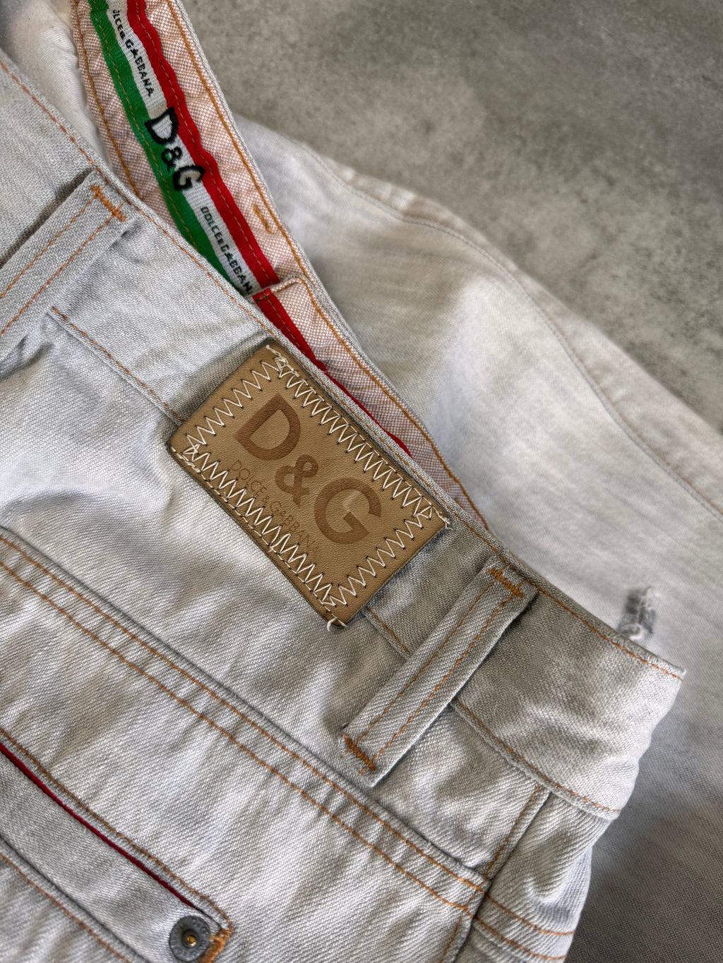 SS2004 Dolce & Gabbana Double Back Pockets Jeans