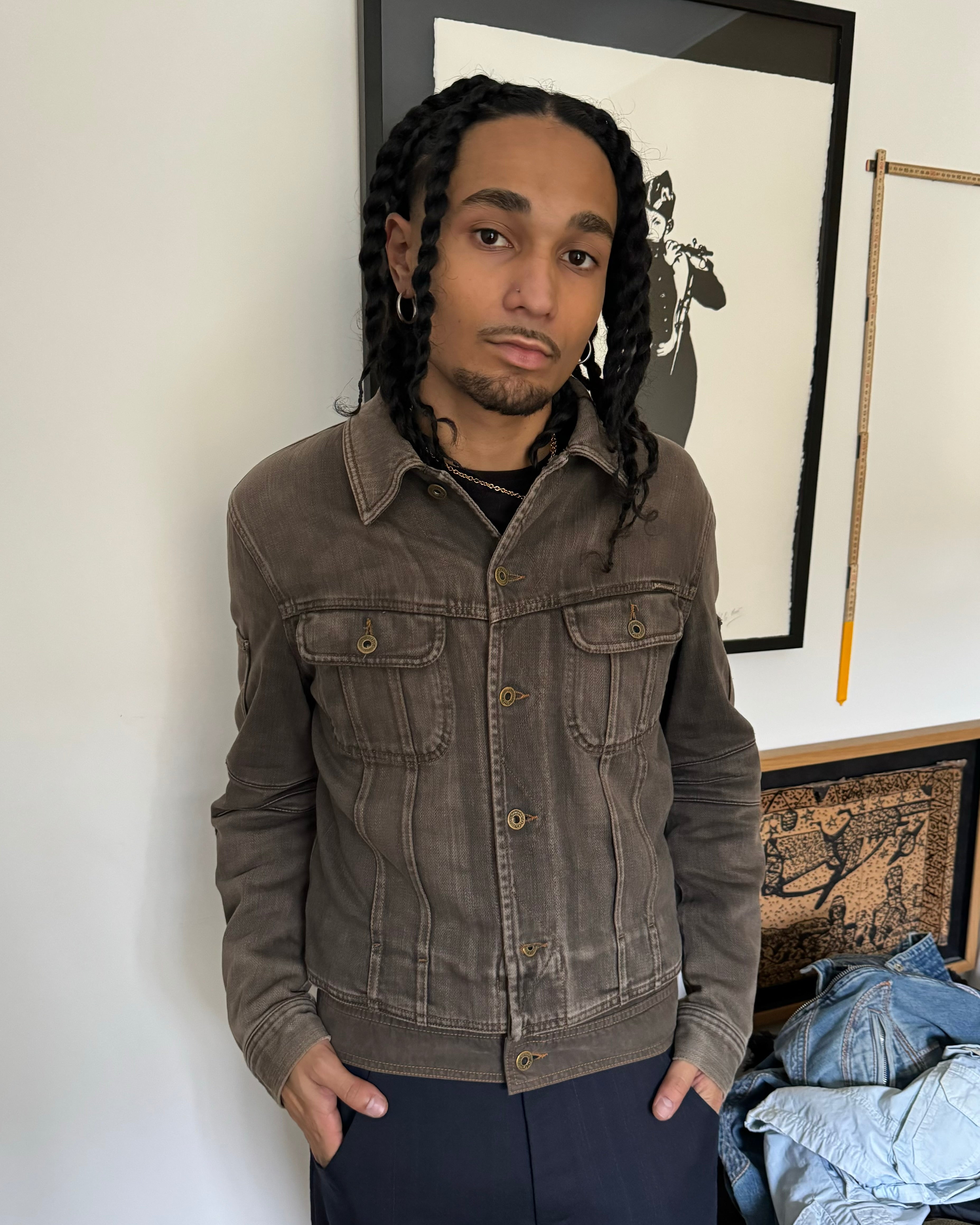 AW2003 Dolce & Gabbana Double Waisted multi Pockets Denim Jacket