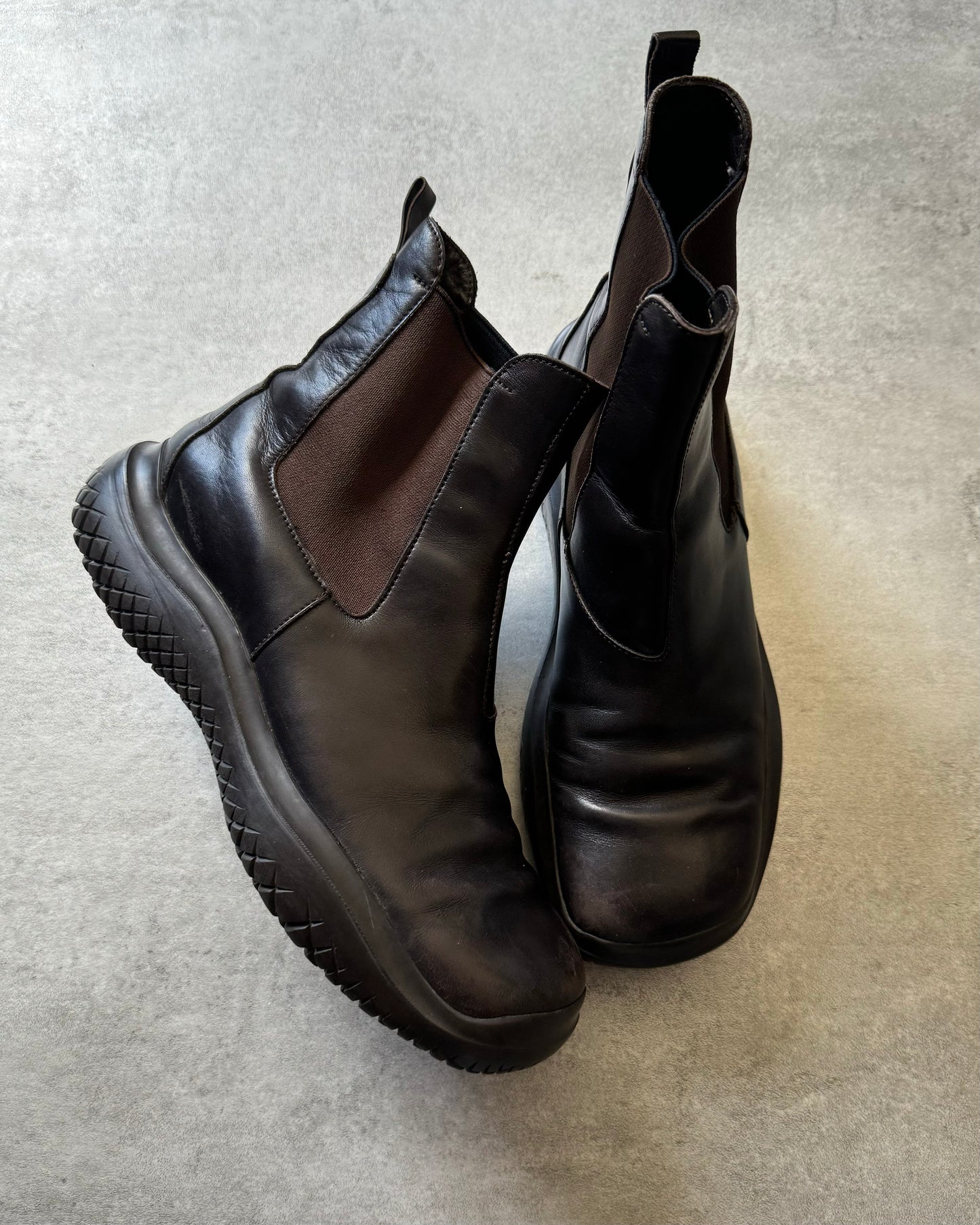 FW1999 Prada Brown Leather Boots (41) - 2