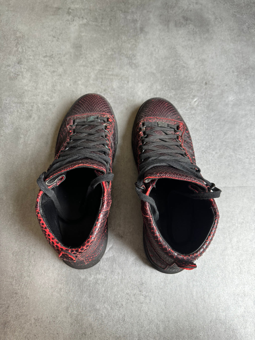 2014 Balenciaga Arena High Red Python Shell Effect  (43) - 7