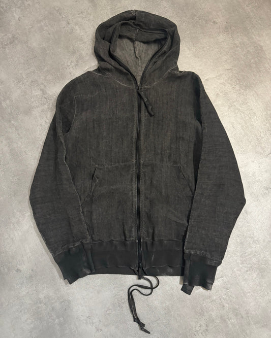 Isaac Sellam ZippyHood Plomb Lin Full Zip Sweater (M) - 1