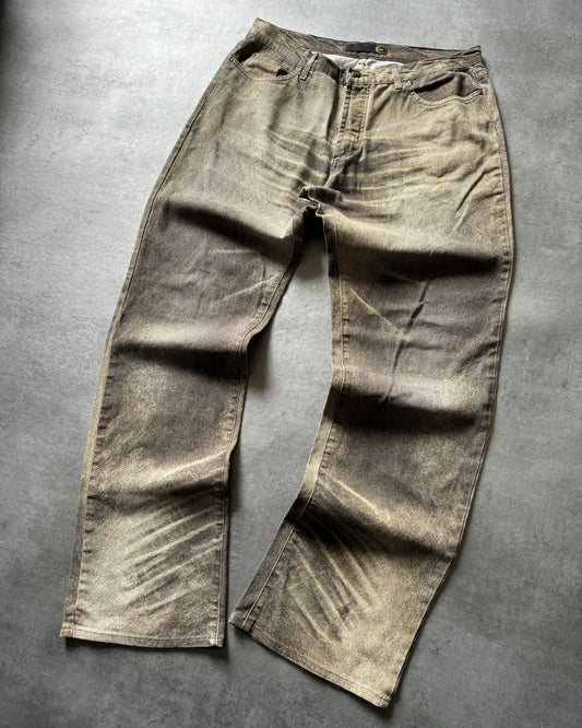SS2004 Cavalli Faded Brown Sand Desert Pants (XL) - 1