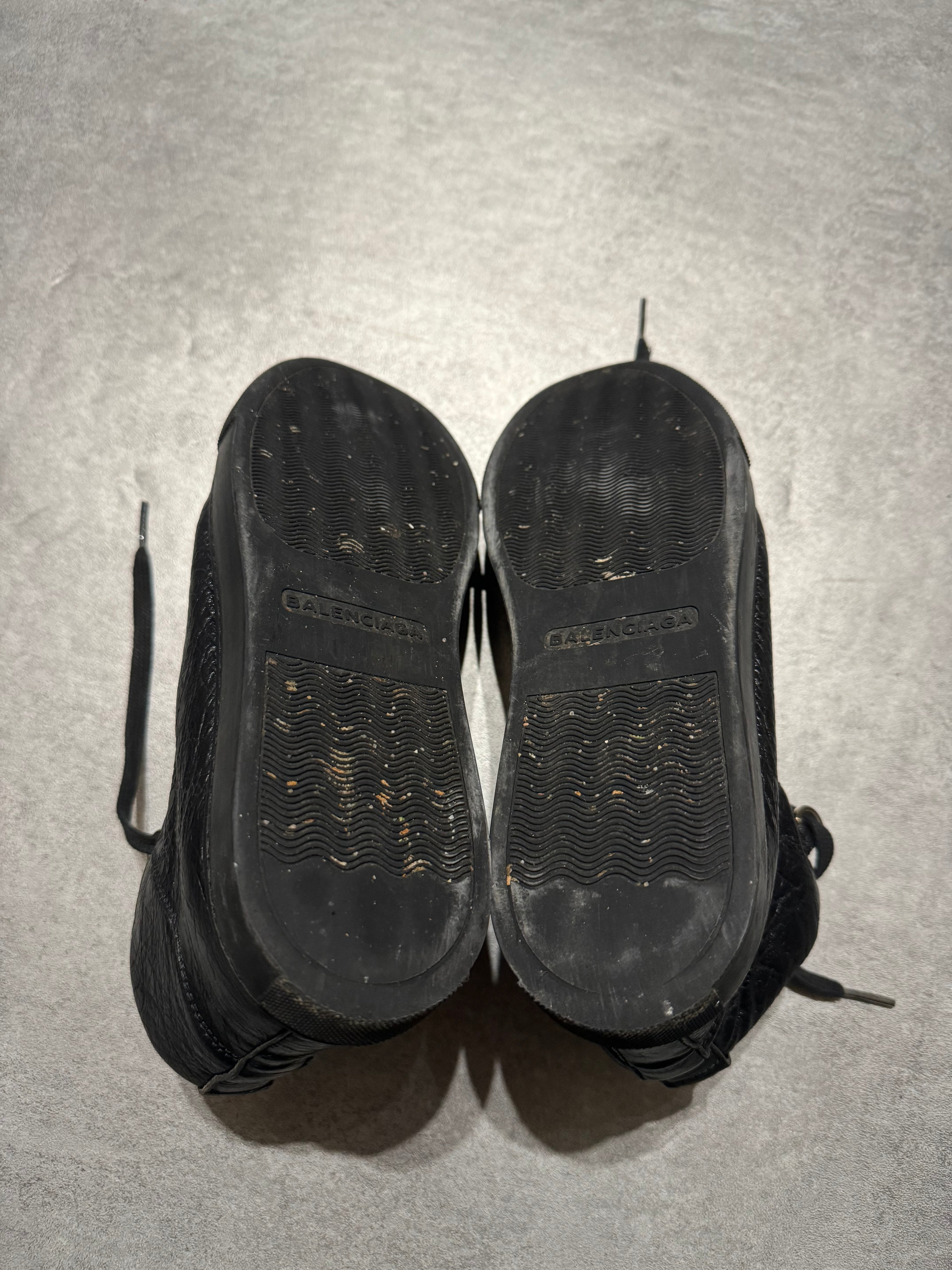 Balenciaga Arena Black High Top Leather (40) - 6