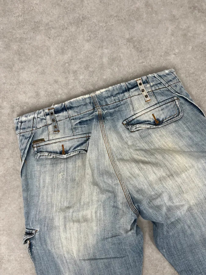 AW2006 Cavalli Cargo Blue Denim Jeans yOwcbAF 7