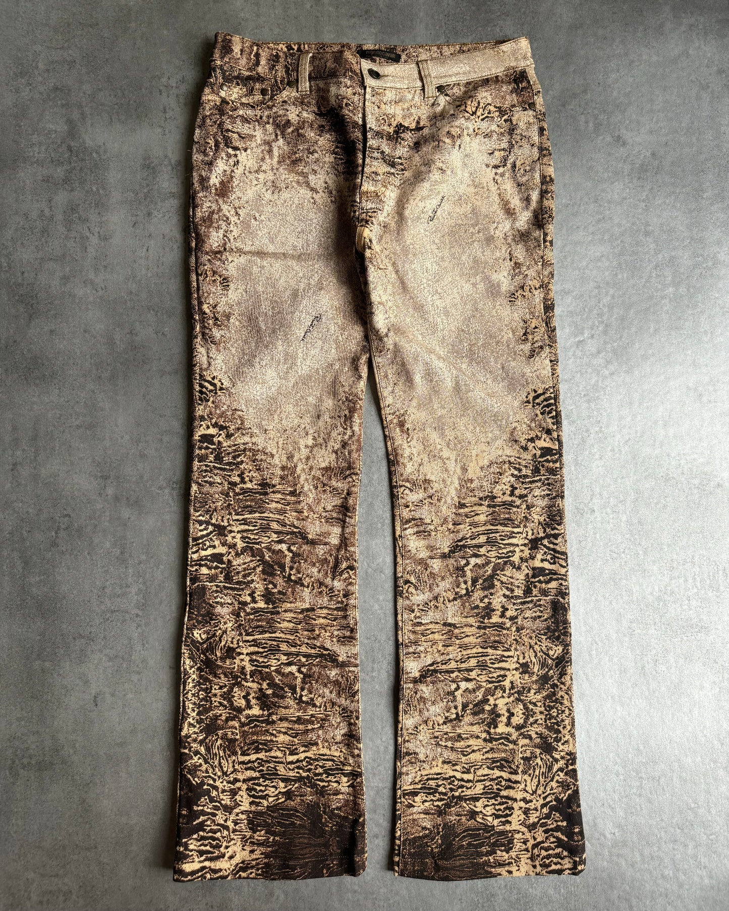 AW2000 Roberto Cavalli Sand Erosion Pants  (S) - 10