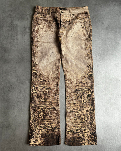 AW2000 Roberto Cavalli Sand Erosion Pants  (S) - 10