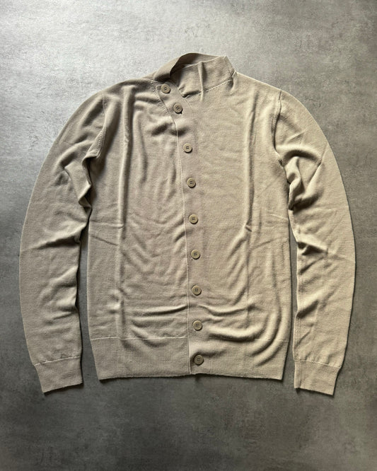 Rick Owens Beige Avant-Garde Asymmetrical Sweater  (M) - 1