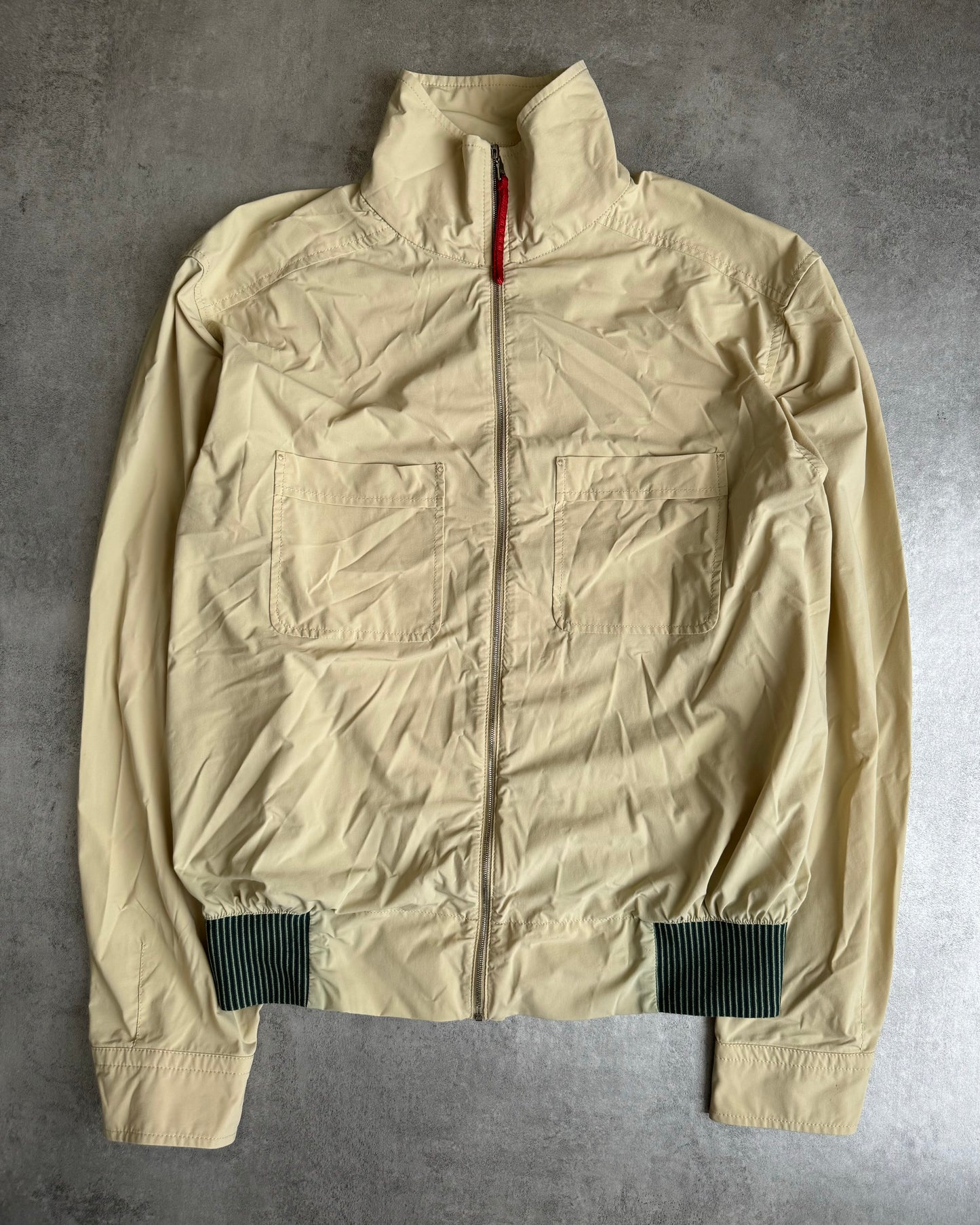 SS2004 Prada Sport Linea Rossa Red Tab Beige Tech Jacket (L) - 5