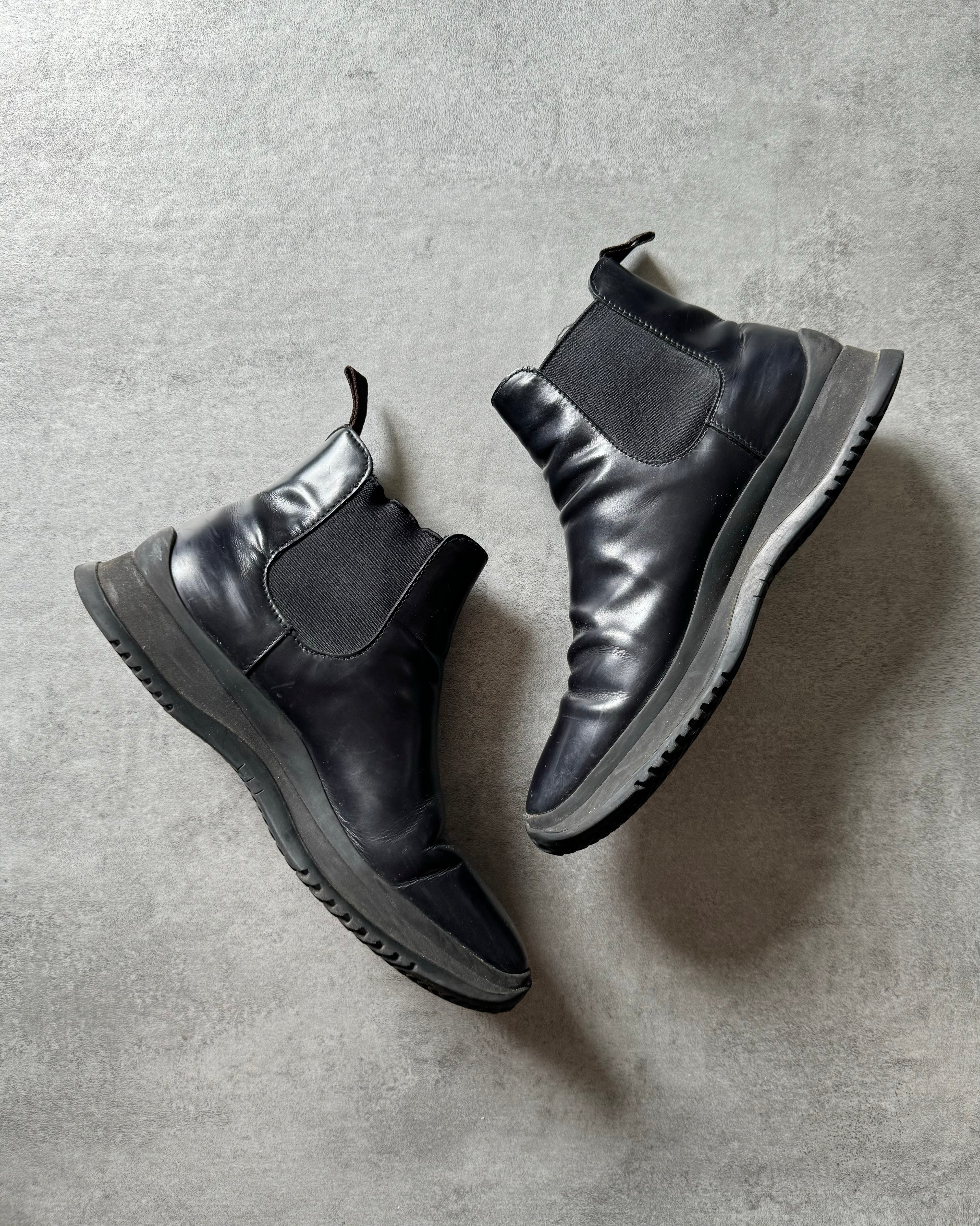 FW1999 Prada Navy Leather Boots  (40) - 2