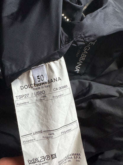 AW2003 Dolce & Gabbana Multi Zips Utility Black Puffer Jacket (M) - 6