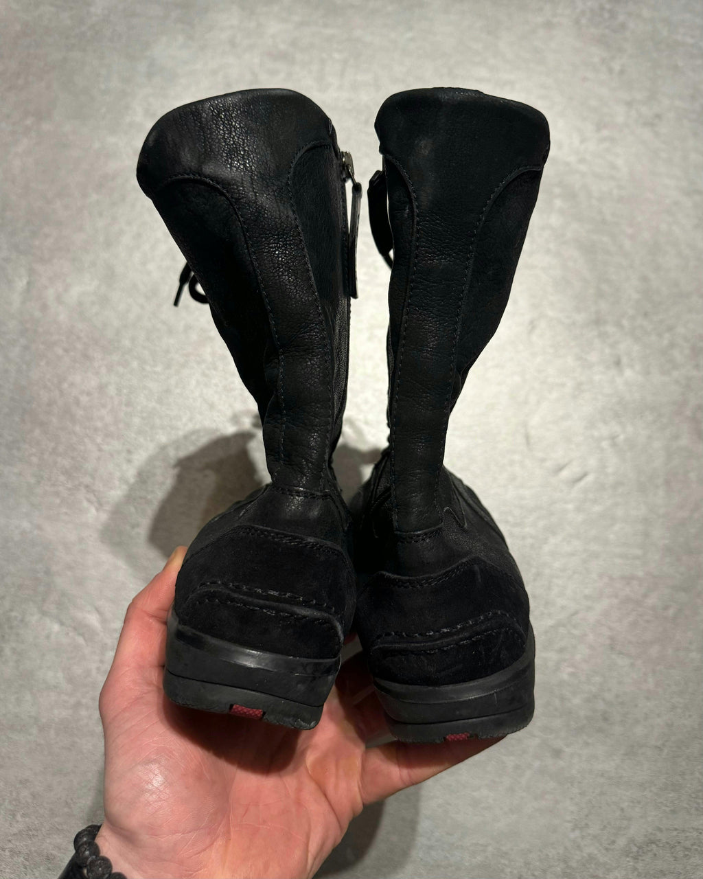2000s Prada Black Biker Avant-Garde Ankle Boots (39eu/us6.5)