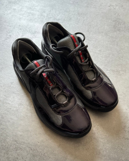 Prada America's Cup Satin Purple Shoes (44,5) - 2