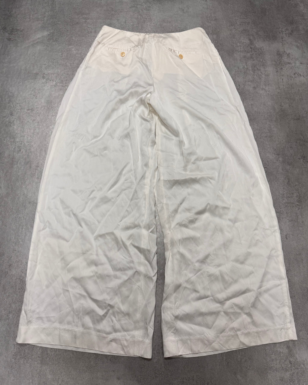 SS2005 Emporio Armani Wide Light White Pants