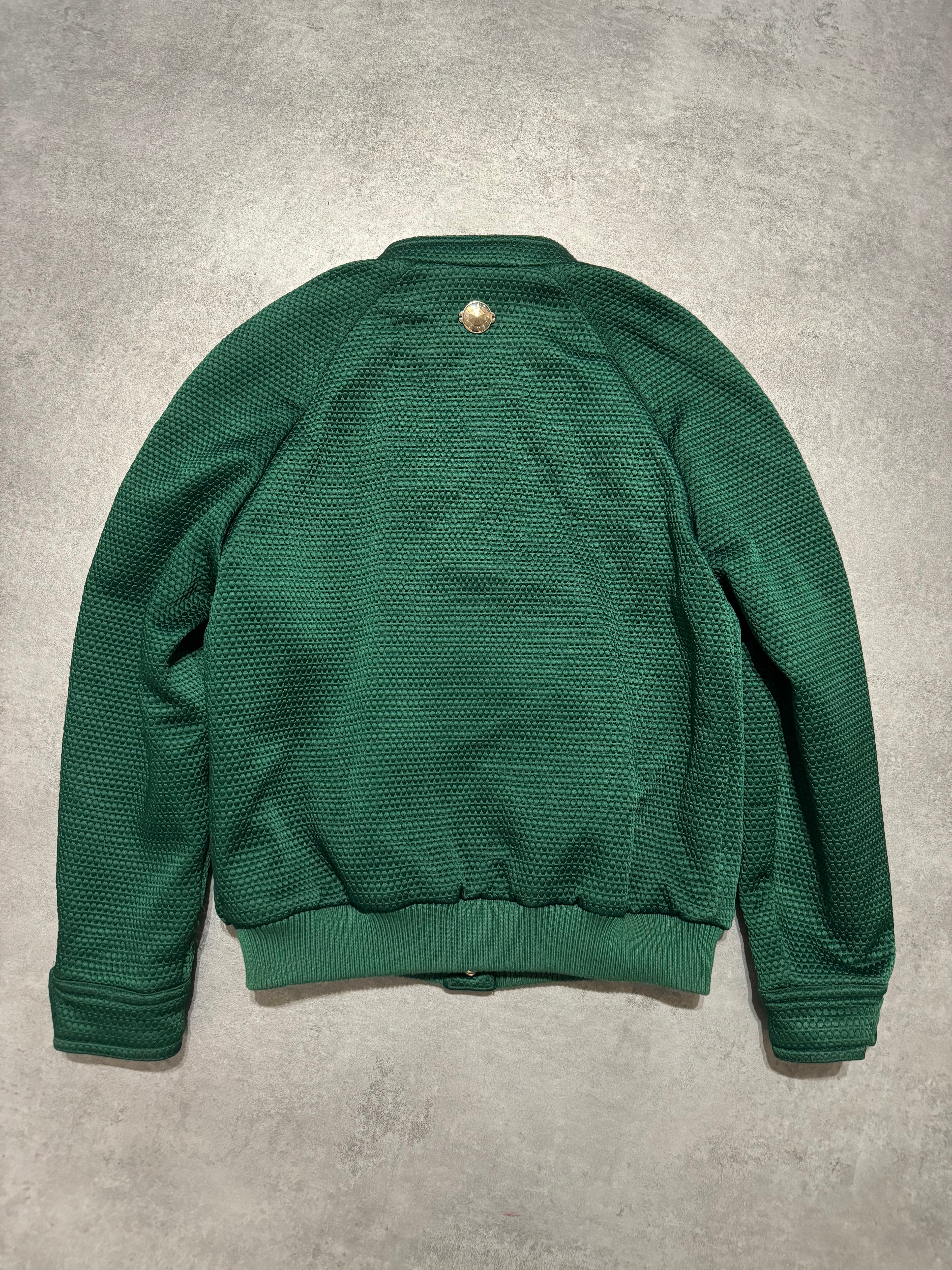 Versace Italian Green Bomber Royal Jacket (XS/S) - 2