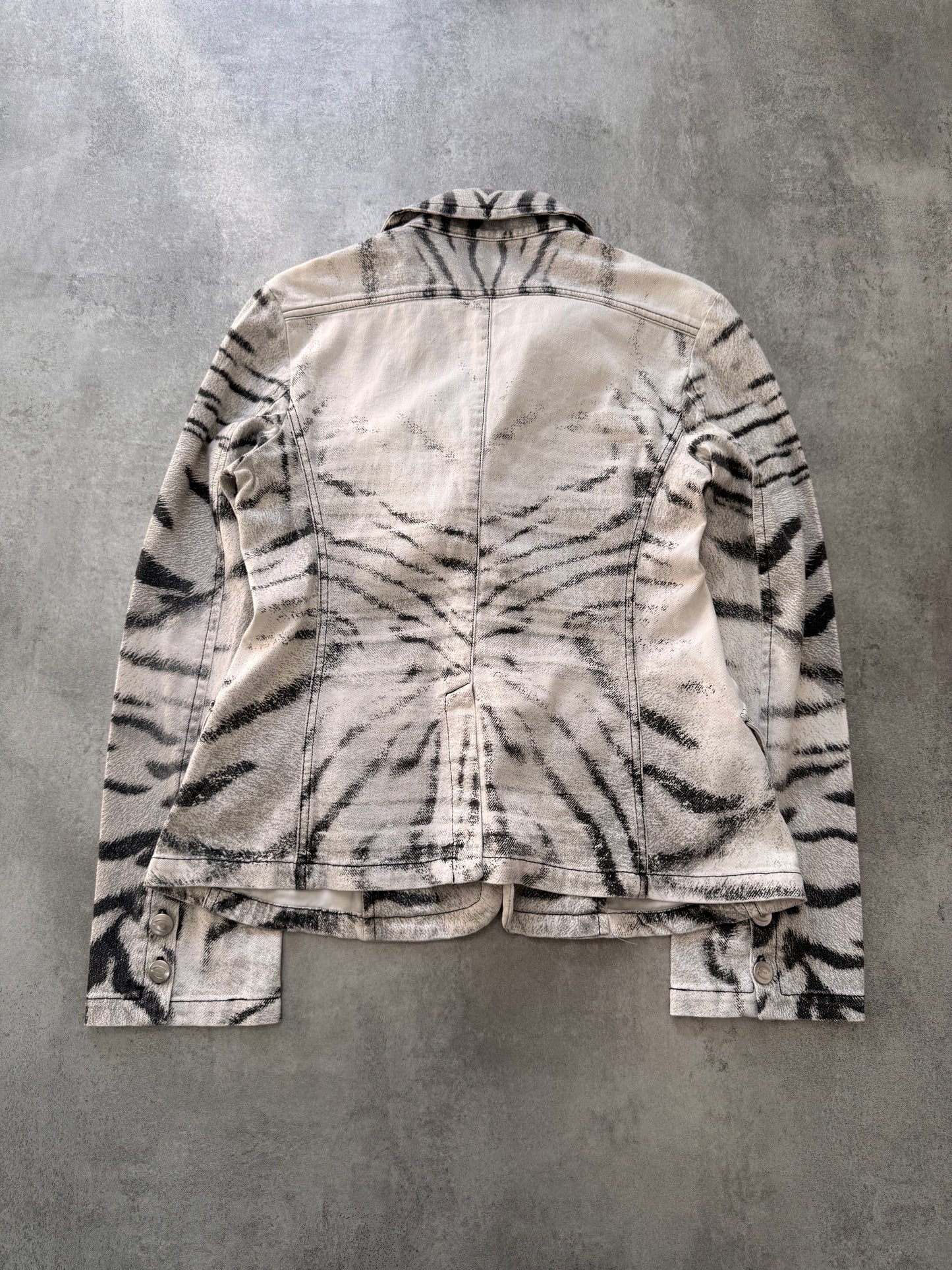 SS2002 Cavalli Zebra Savage Suit Jacket (XS)