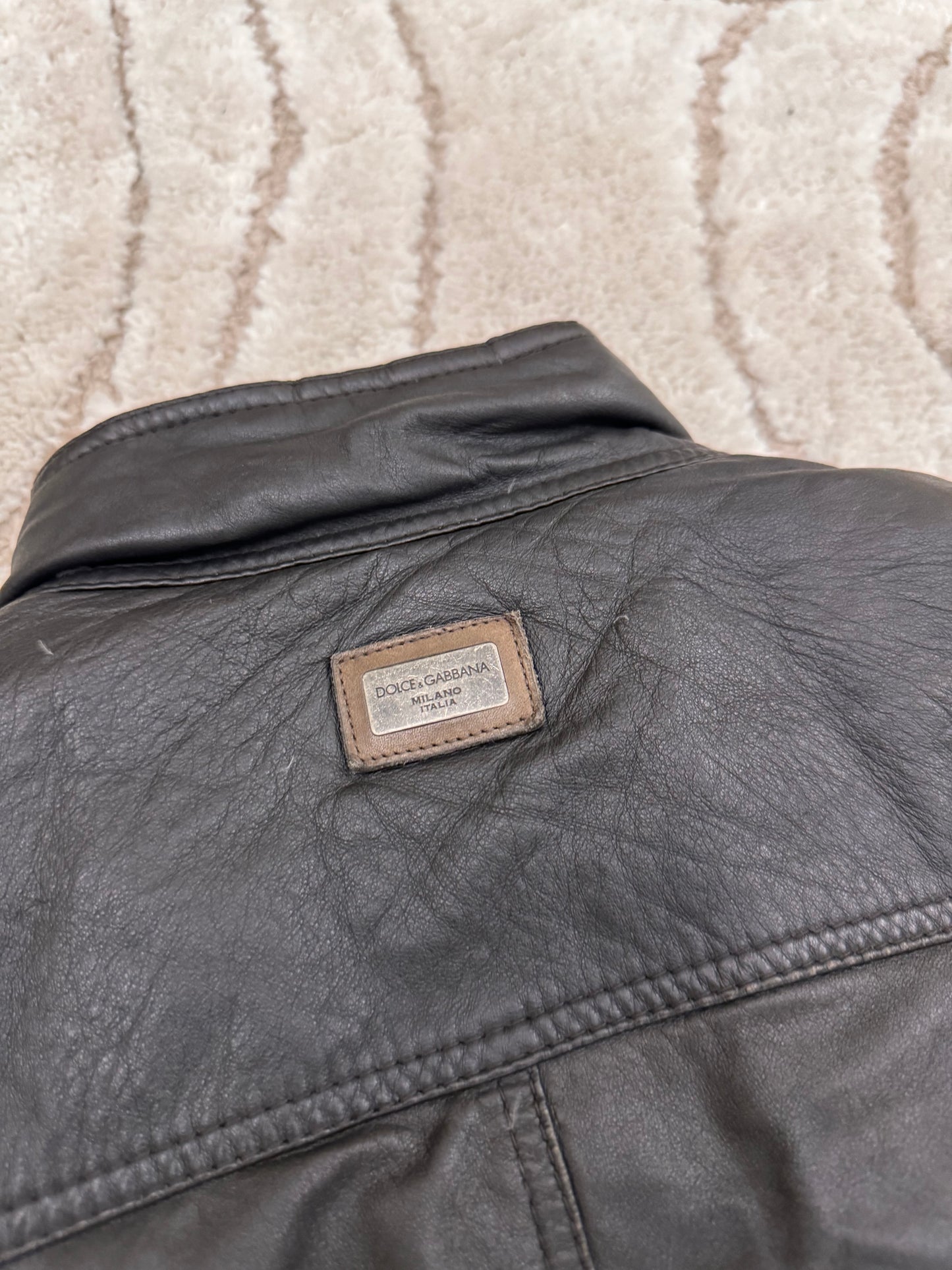 2000s Dolce & Gabbana Reversible Hybrid Puffer Jacket (S)