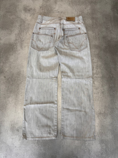 SS2004 Dolce & Gabbana Double Back Pockets Jeans (M)