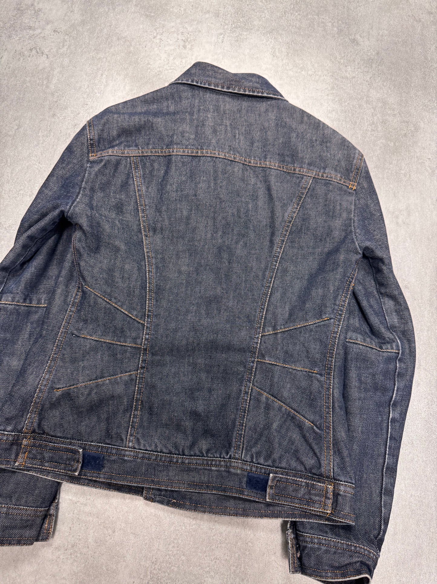 2000s Dolce & Gabbana Navy Blue Denim Jacket (XS)