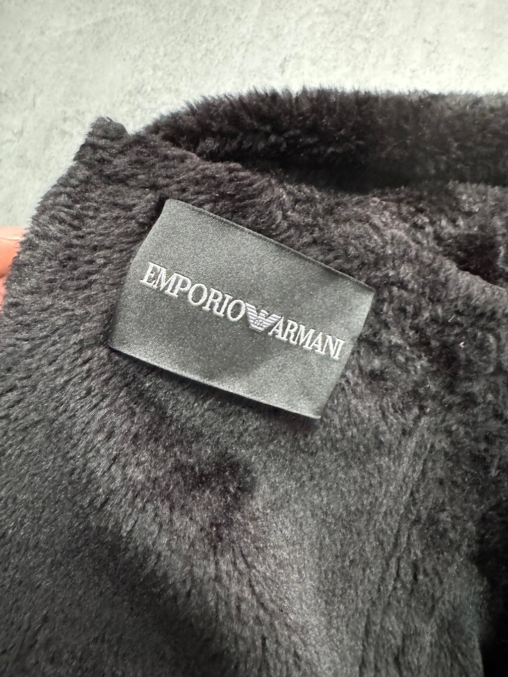 AW2008 Emporio Armani Hooded Soft Black Jacket