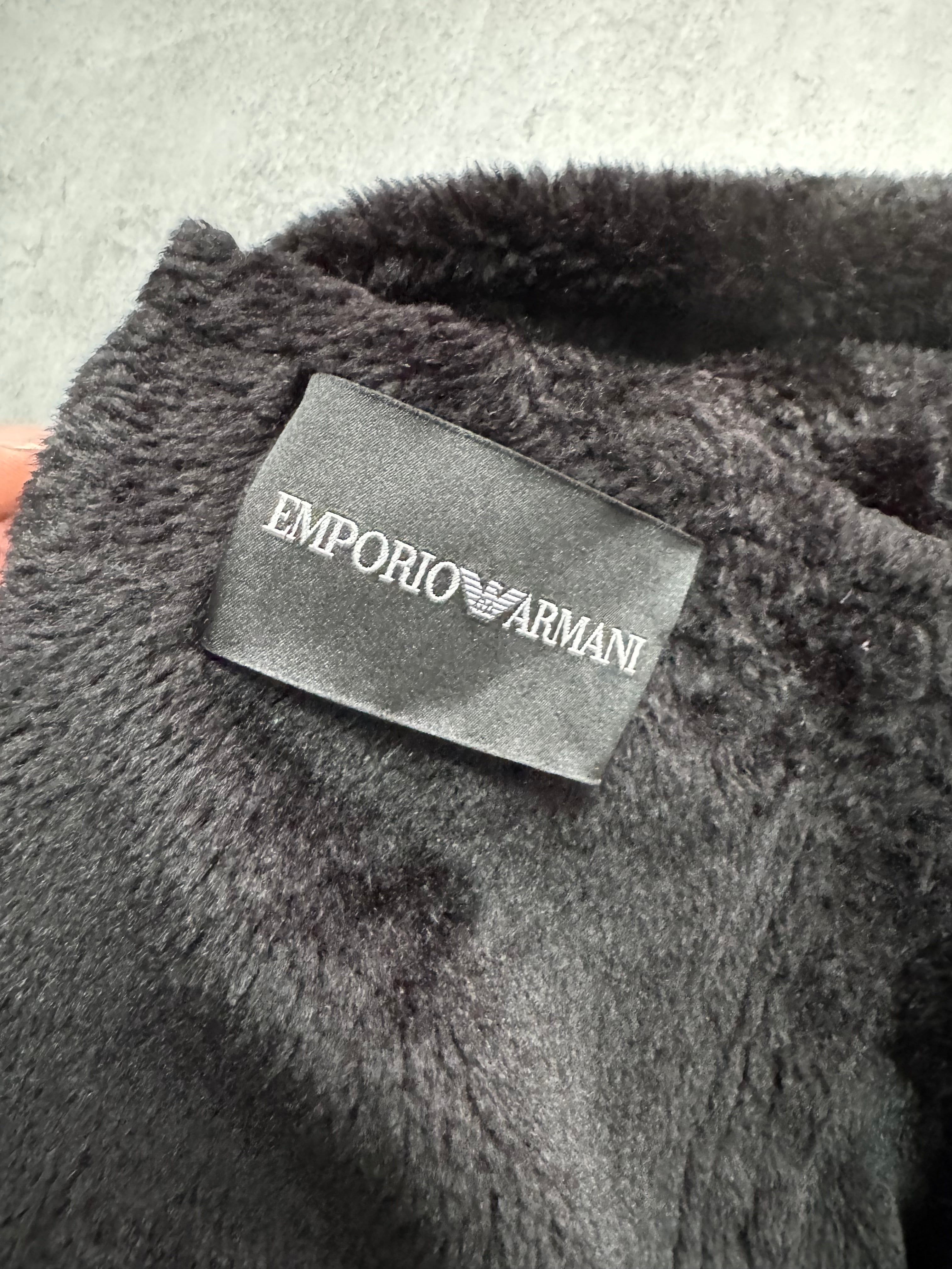 AW2008 Emporio Armani Hooded Soft Black Jacket