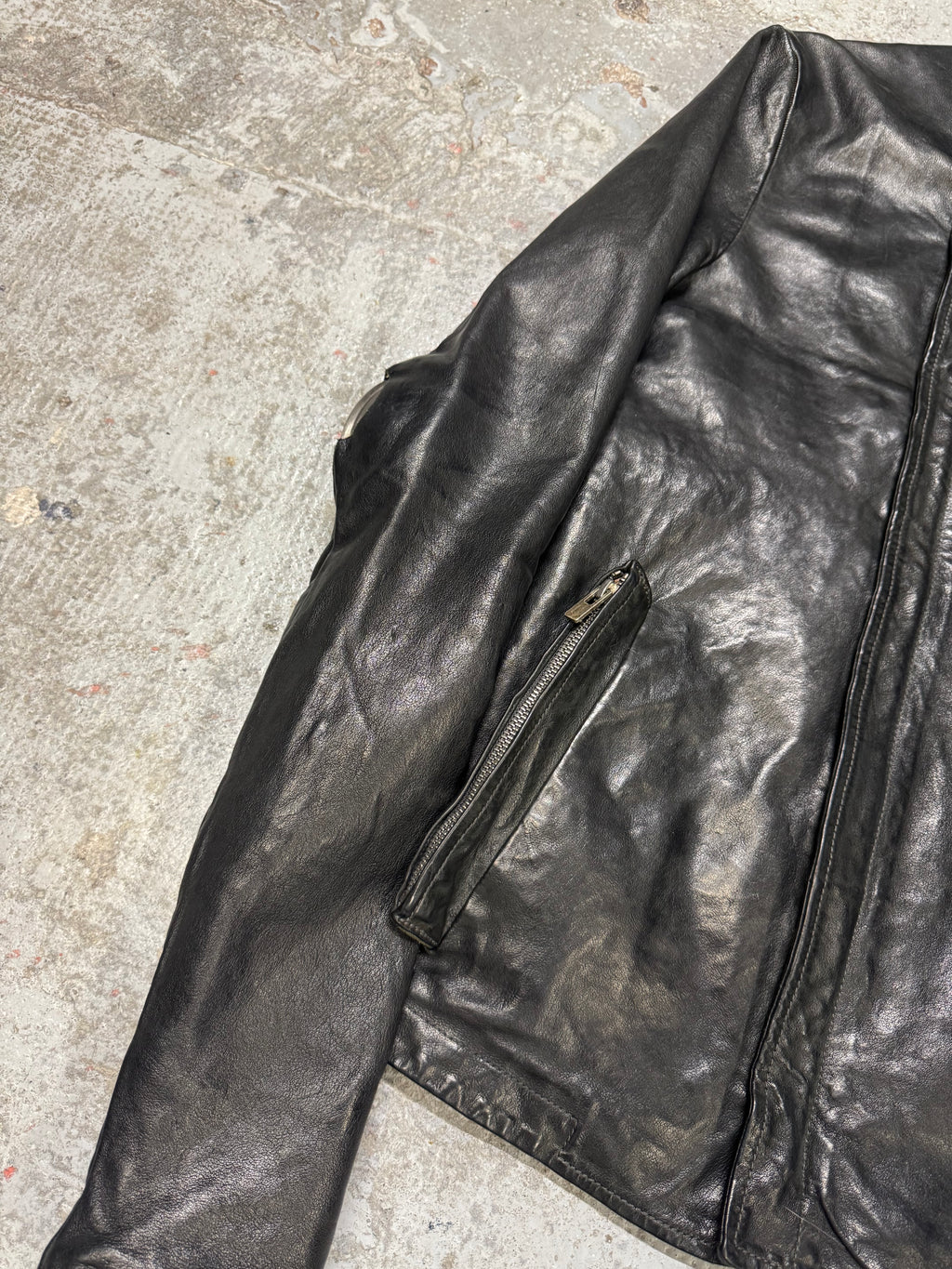 Carol Christian Poell Gloved Prosthetic Elbow Black Leather Jacket