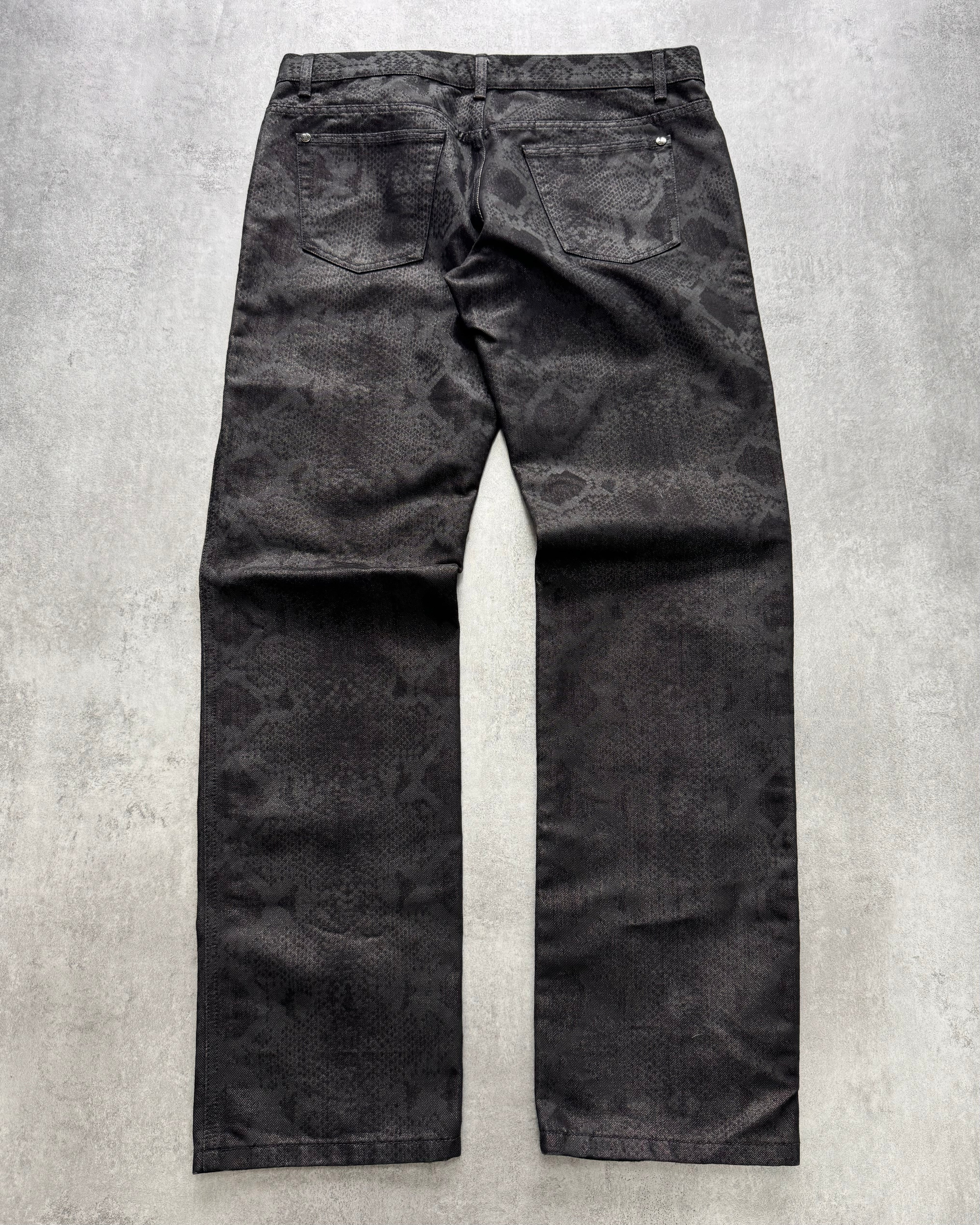 AW2007 Roberto Cavalli Obscure Python Pants