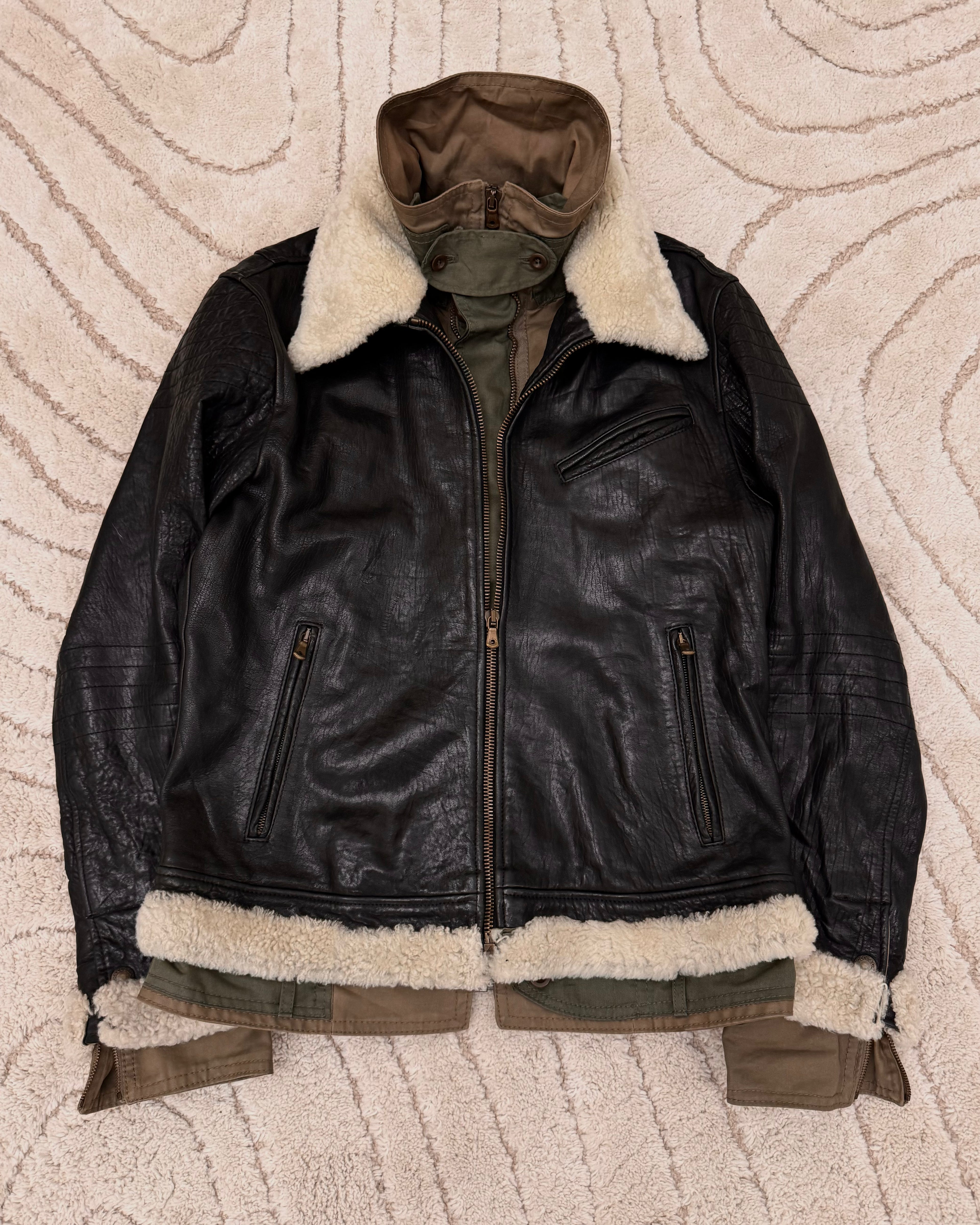 FW2005 Dolce & Gabbana Heavy Shearling Army Combat Jacket
