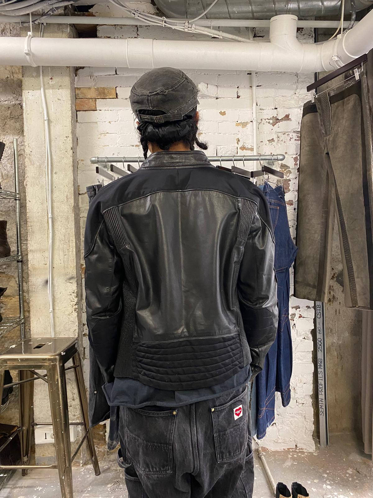 SS2005 Emporio Armani Technical Hybrid Leather Jacket