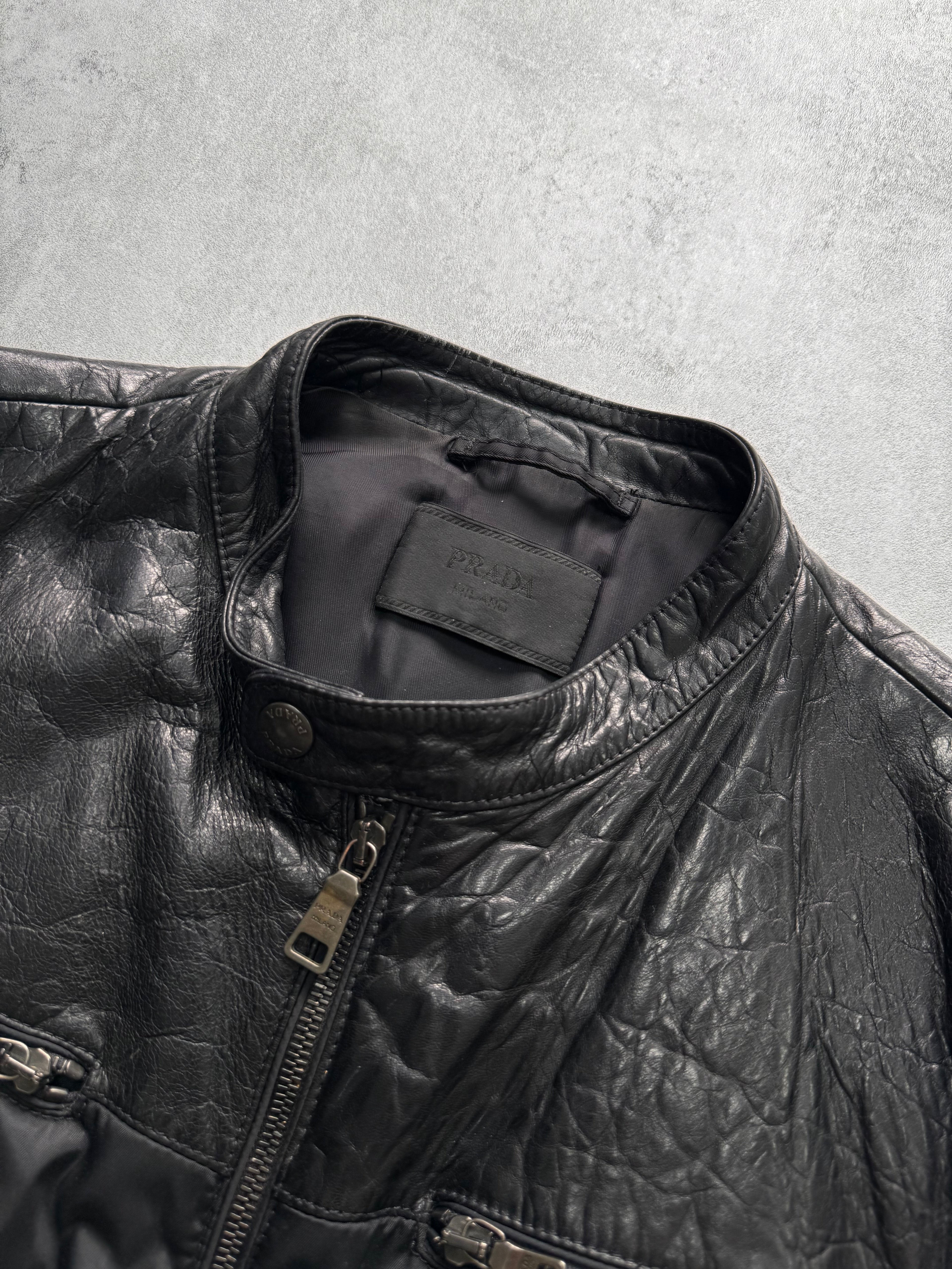 AW2011 Prada Hybrid Leather Jacket