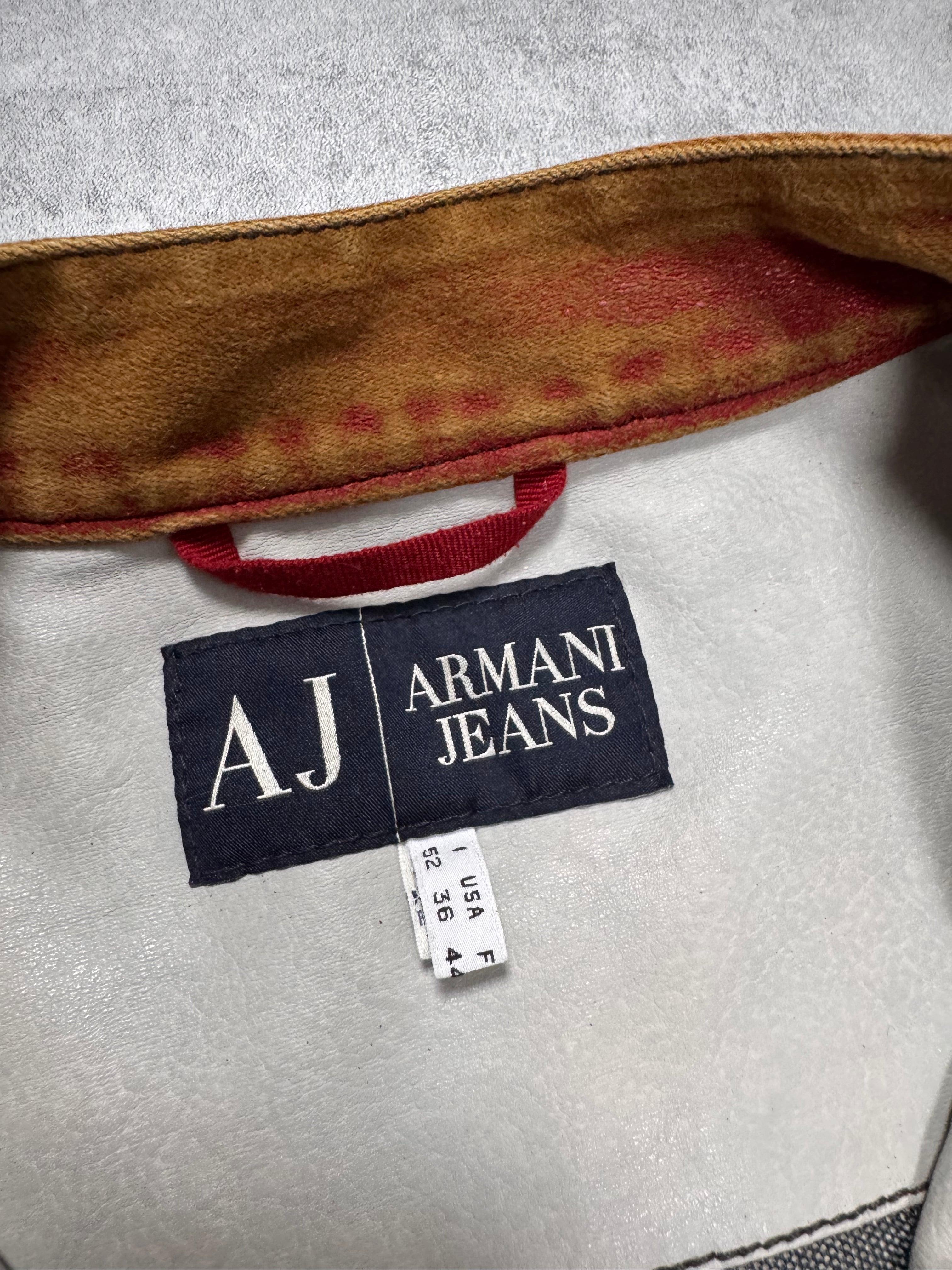 1990s Armani AJ Pro Biker Leather Jacket