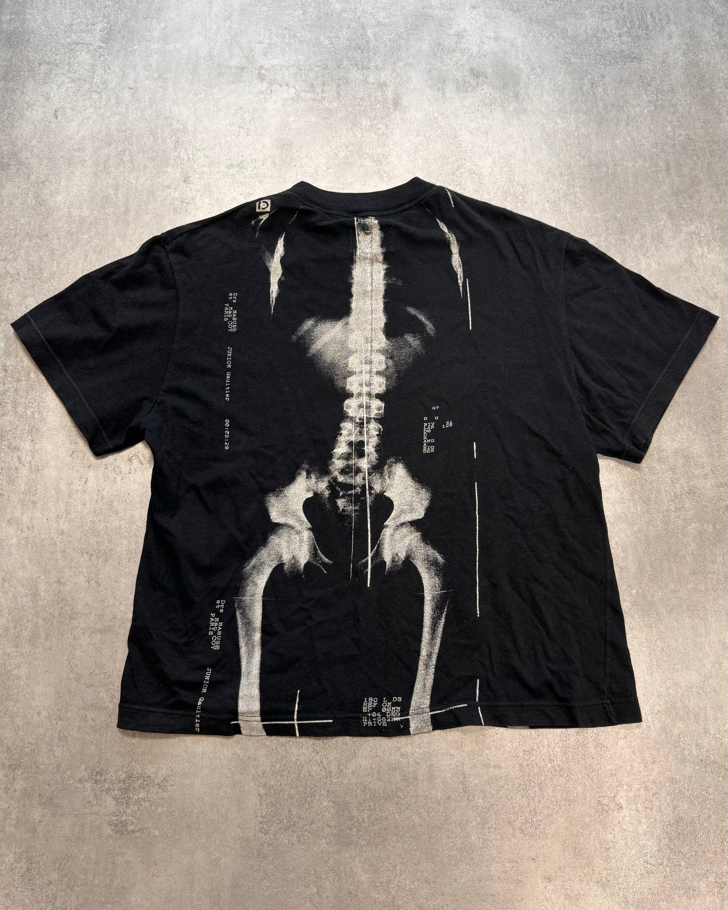 SS1990 Jean Paul Gaultier Skeleton X-Ray Tee (S/M)