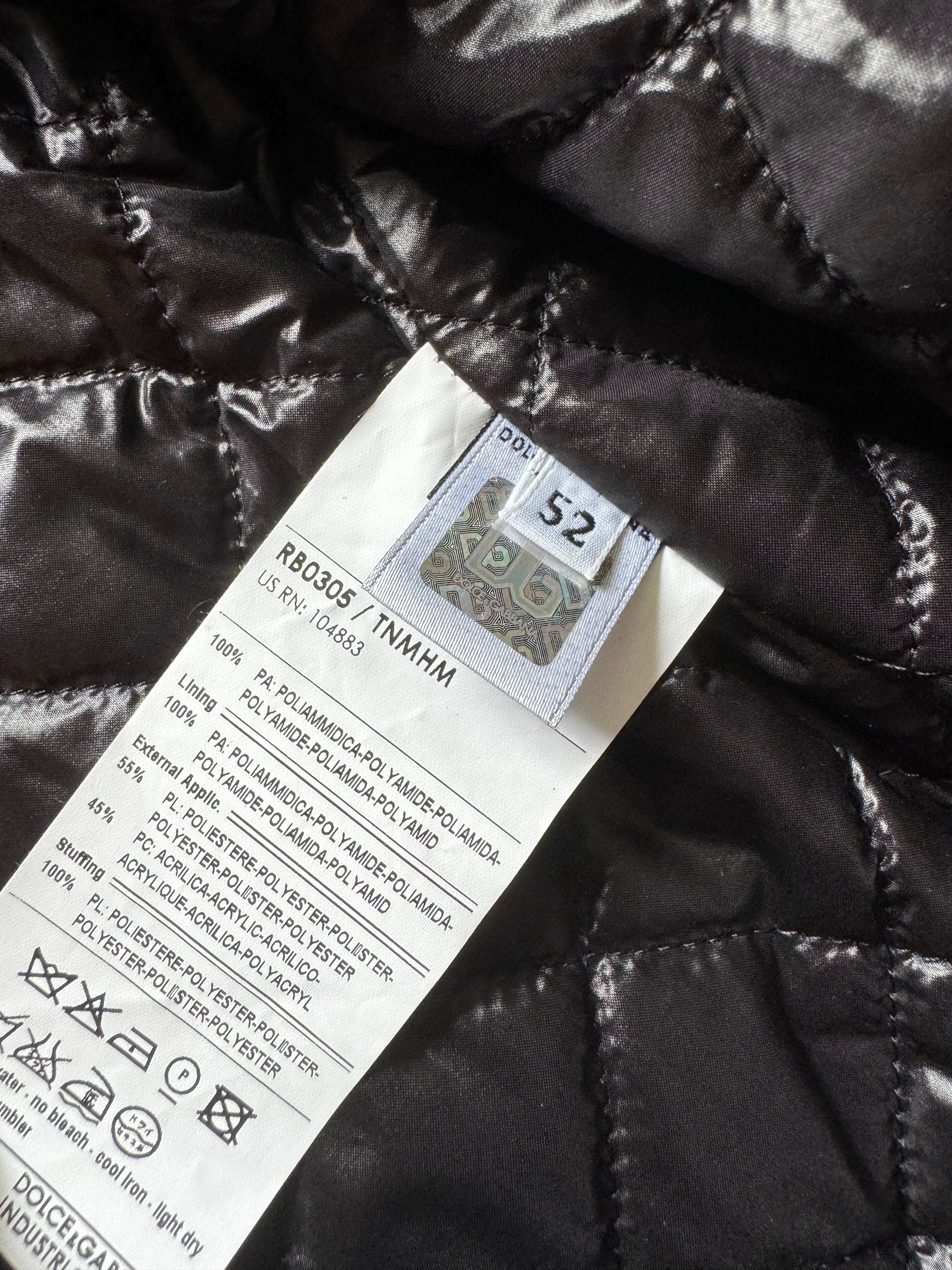 2000s Dolce & Gabbana Shearling Black Mafia Jacket (M)