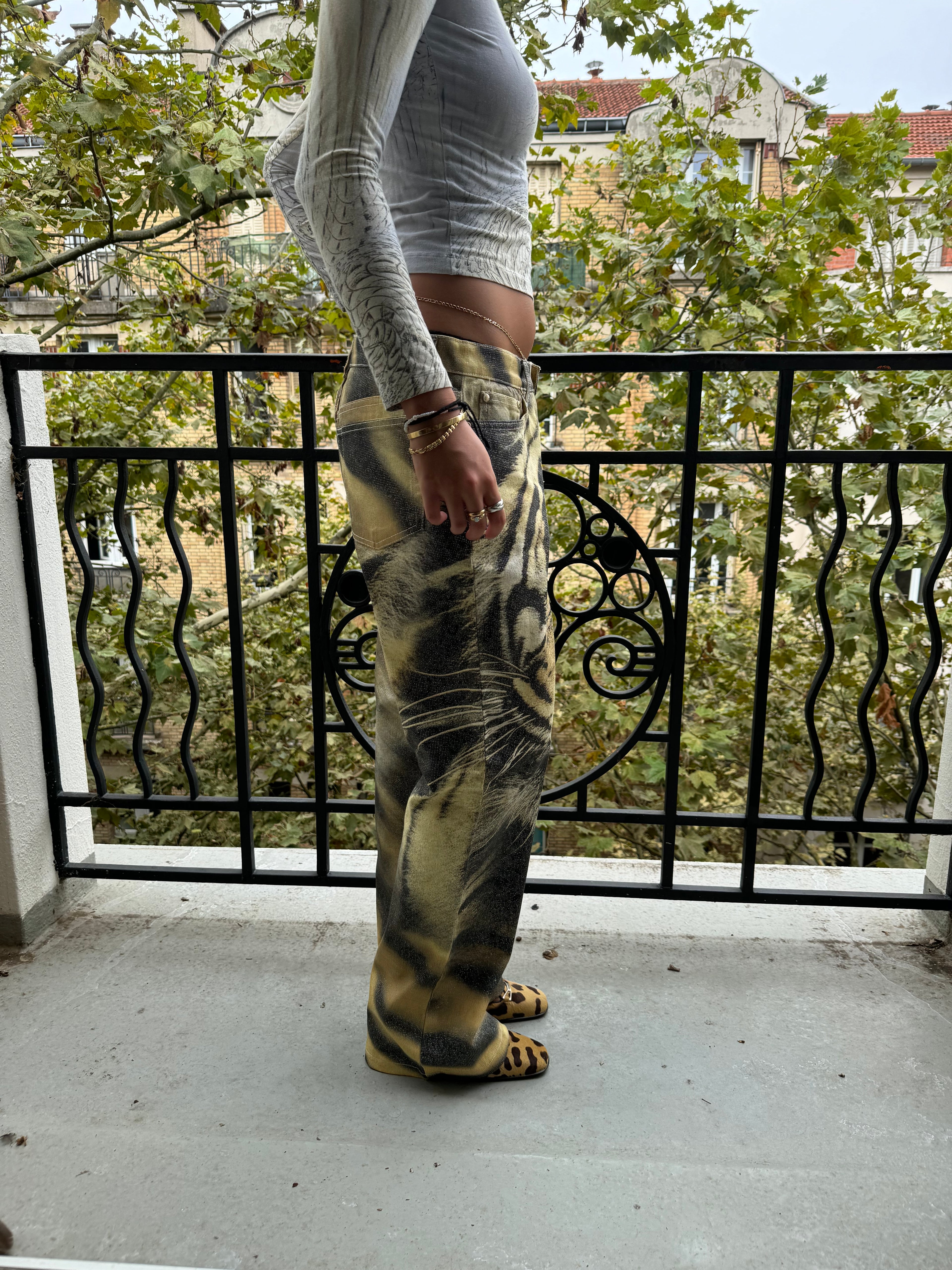 FW2000 Roberto Cavalli Tiger Savage Pants