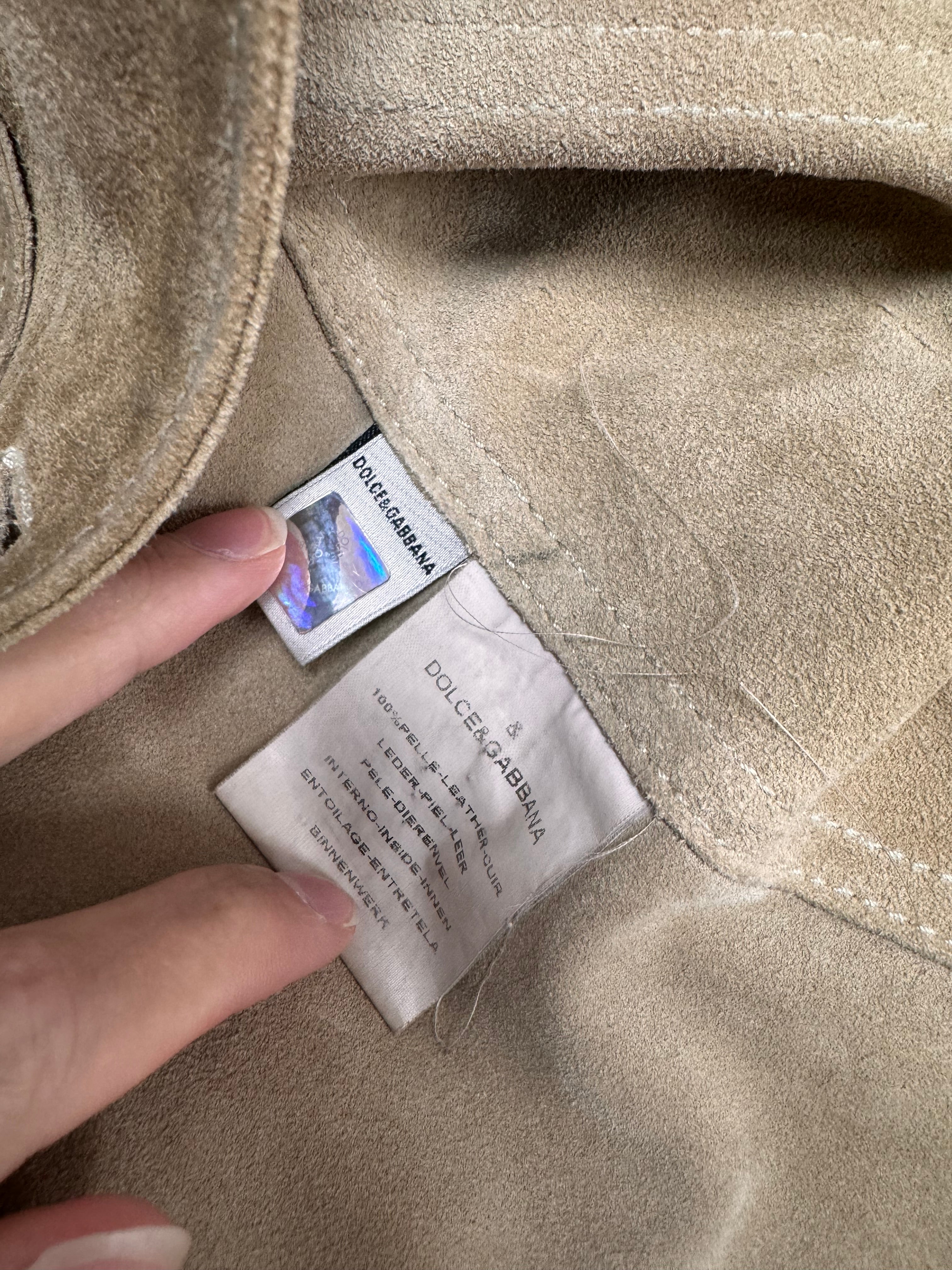 Dolce & Gabbana Suede Leather Jacket