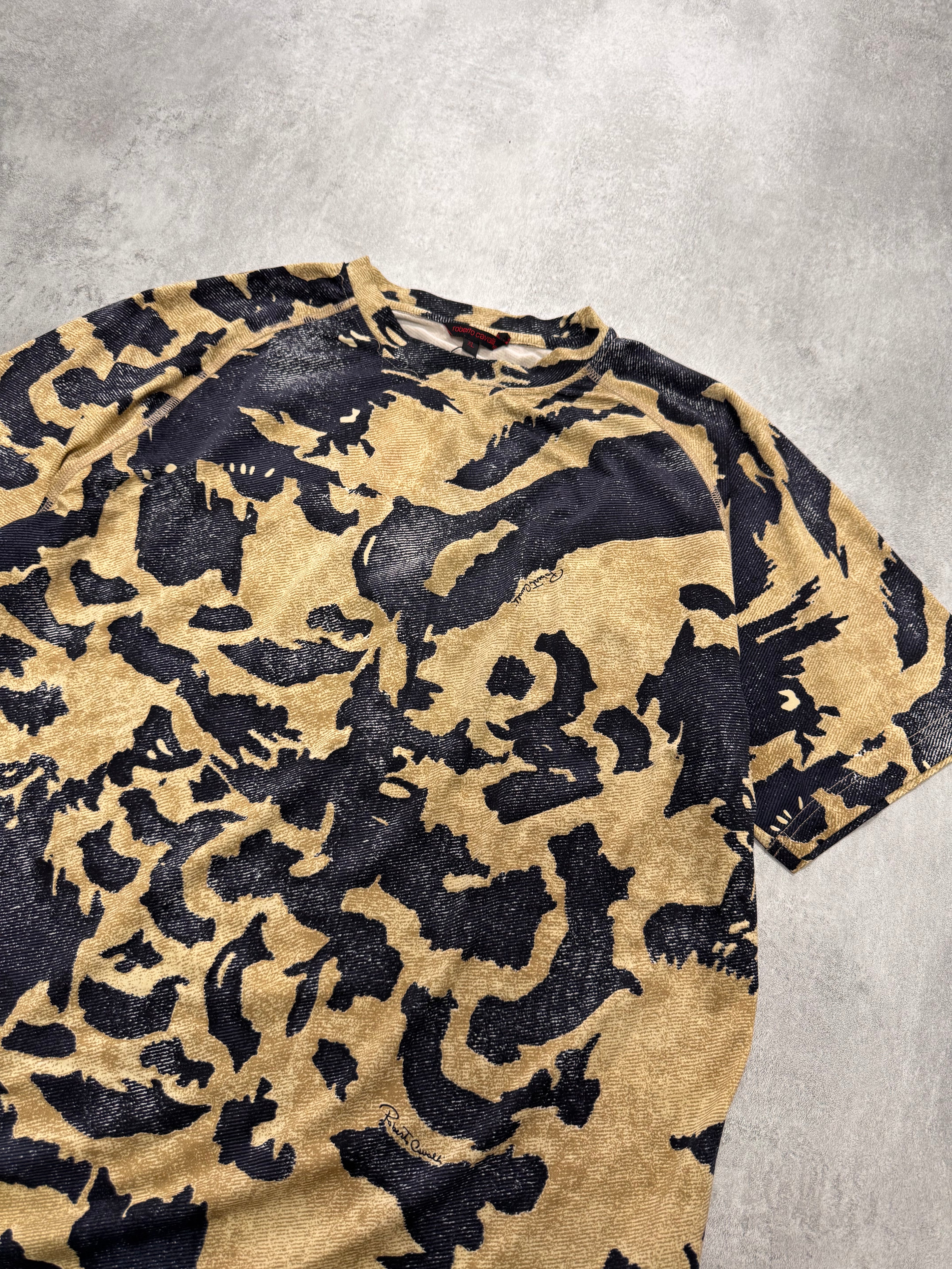 2000s Cavalli Hunter Camouflage Tee
