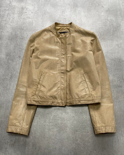 Armani Snakeskin Effect Sand Jacket (XS)