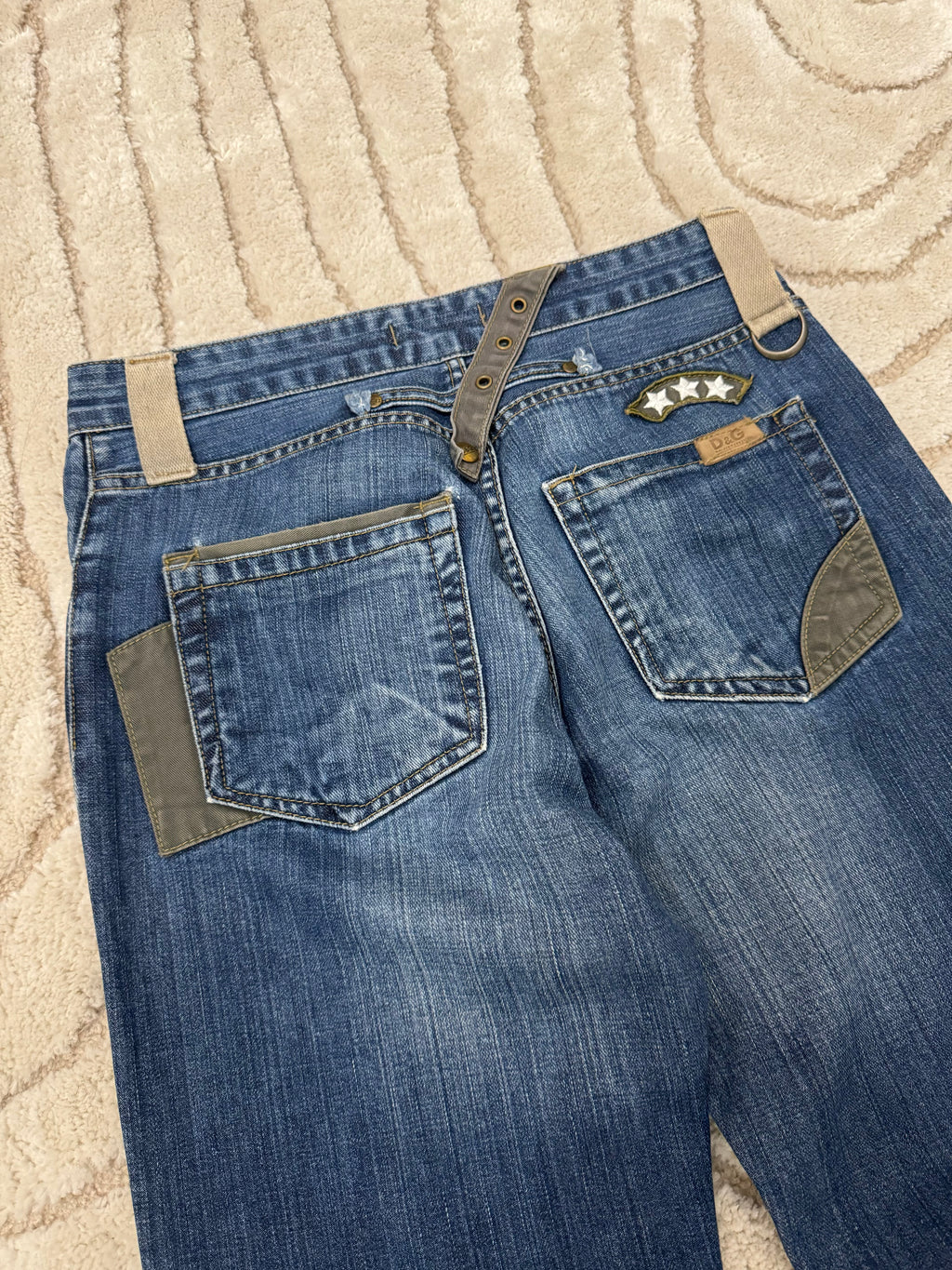 00年代 ドルチェ＆ガッバーナ アーミー カーゴ デニム パンツ (M)