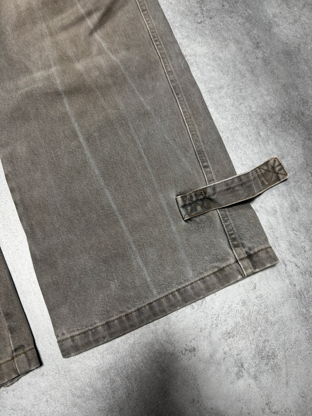 2000s Armani Grey Denim Cargo Jeans