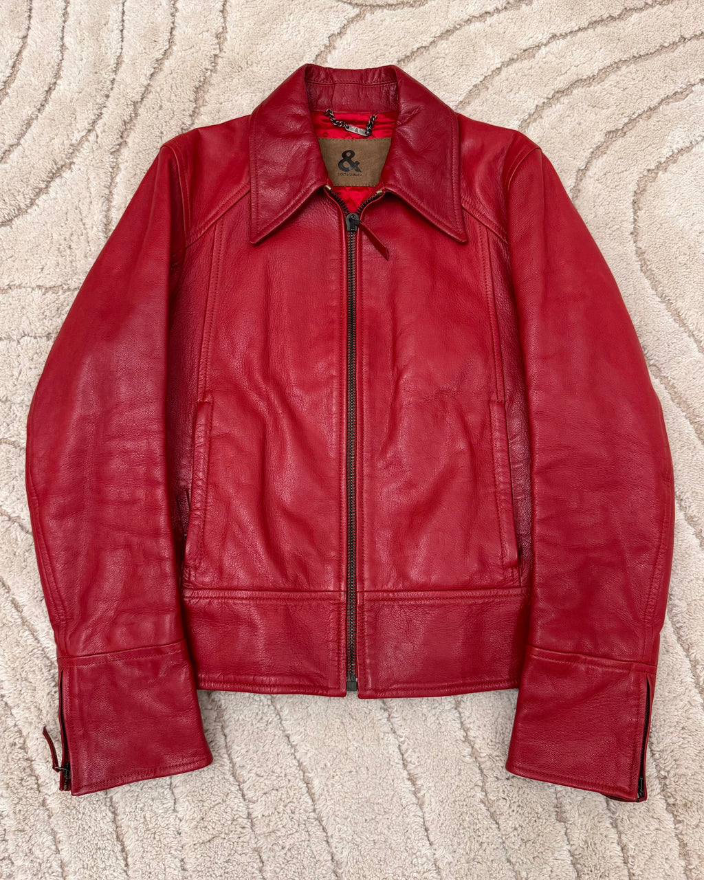 Dolce & Gabbana Pink Lady Leather Jacket (XS)