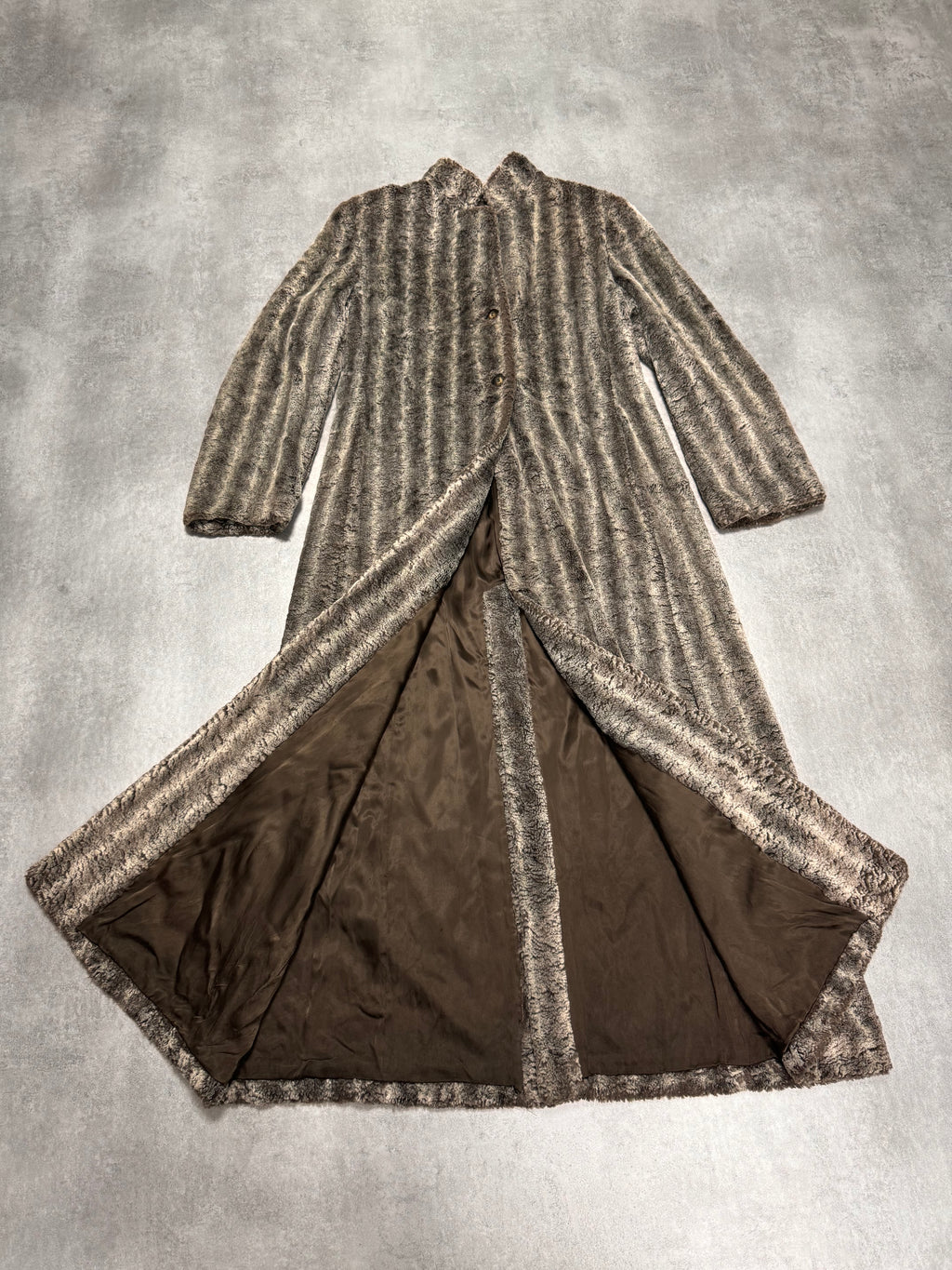 1990s Emporio Armani Furry Long Coat