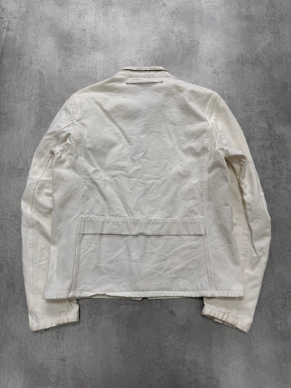 2000s Prada Luna Rossa White Biker Jacket (M/L)