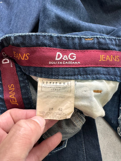 AW2003 Dolce & Gabbana Wide Denim Jeans (S)