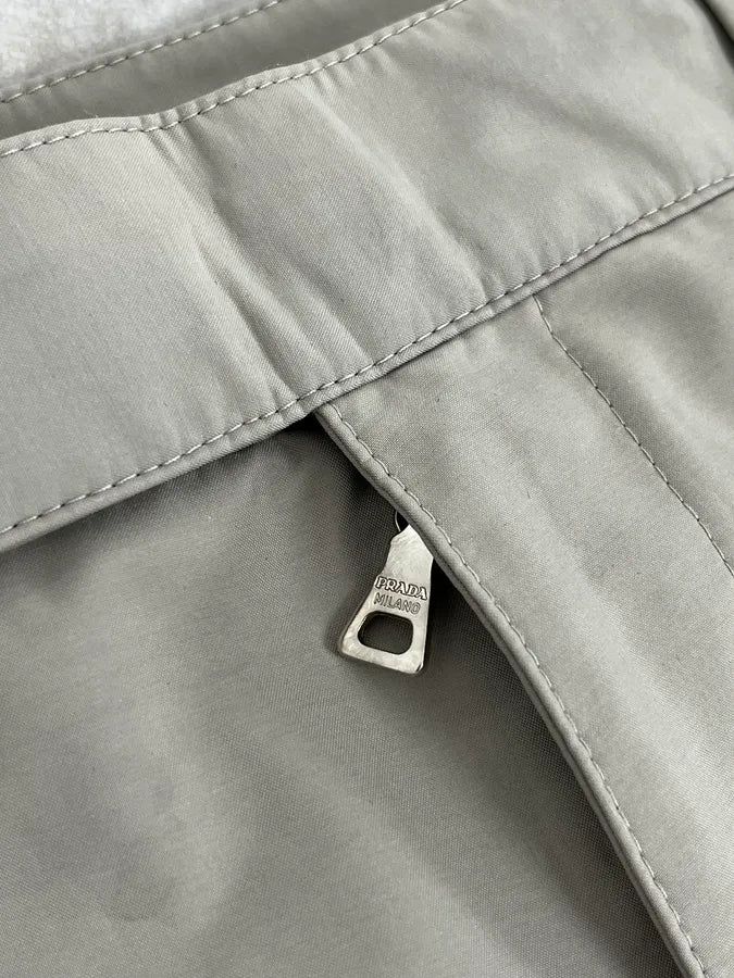 2000s Prada Grey Cozy Straight Pants pdqjpqm 8