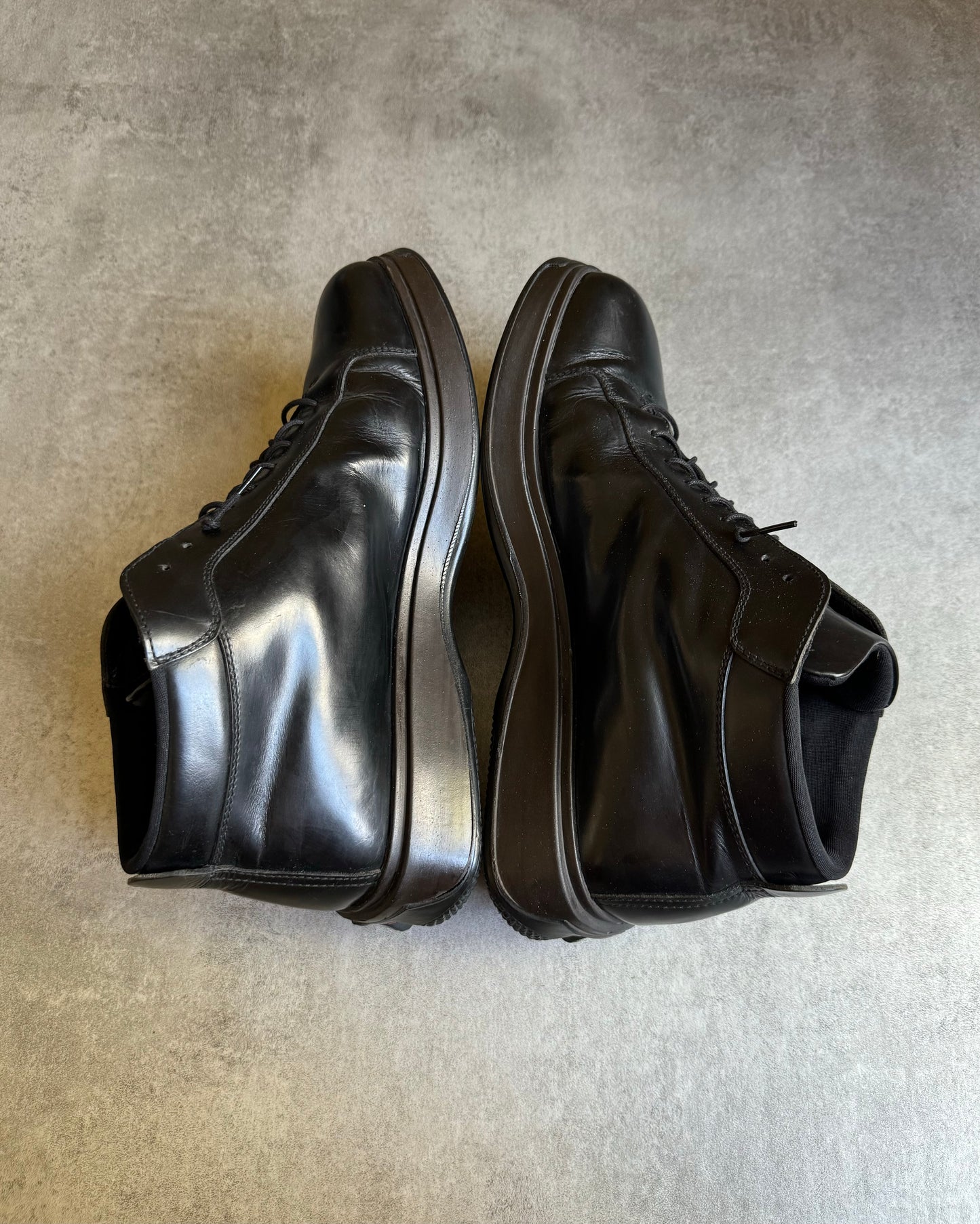 AW1999 Prada Vibram Hybride Leather Boots (44) - 6