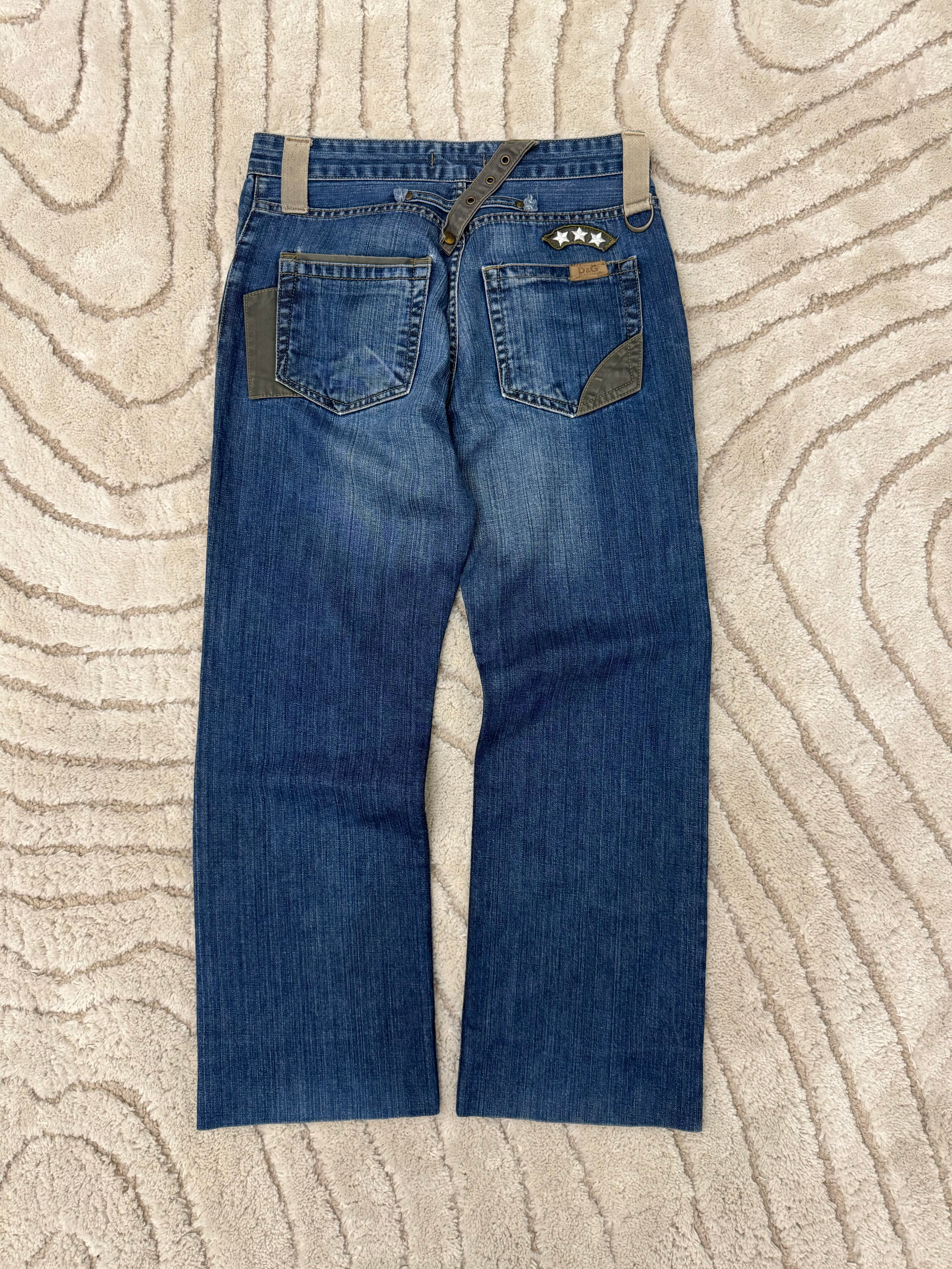 00年代 ドルチェ＆ガッバーナ アーミー カーゴ デニム パンツ (M)