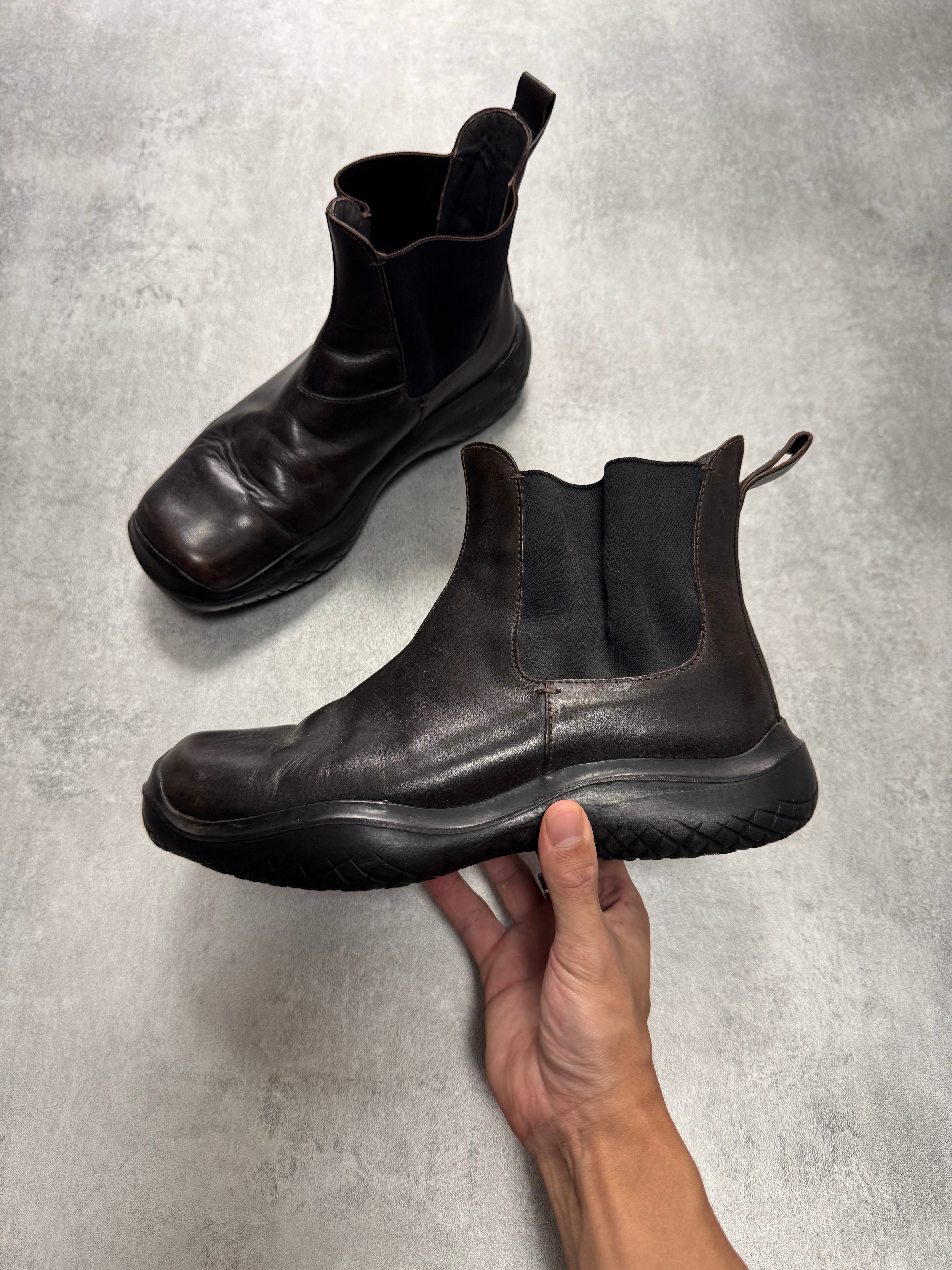 FW1999 Prada Brown Leather Boots – Dolce Vita Hub