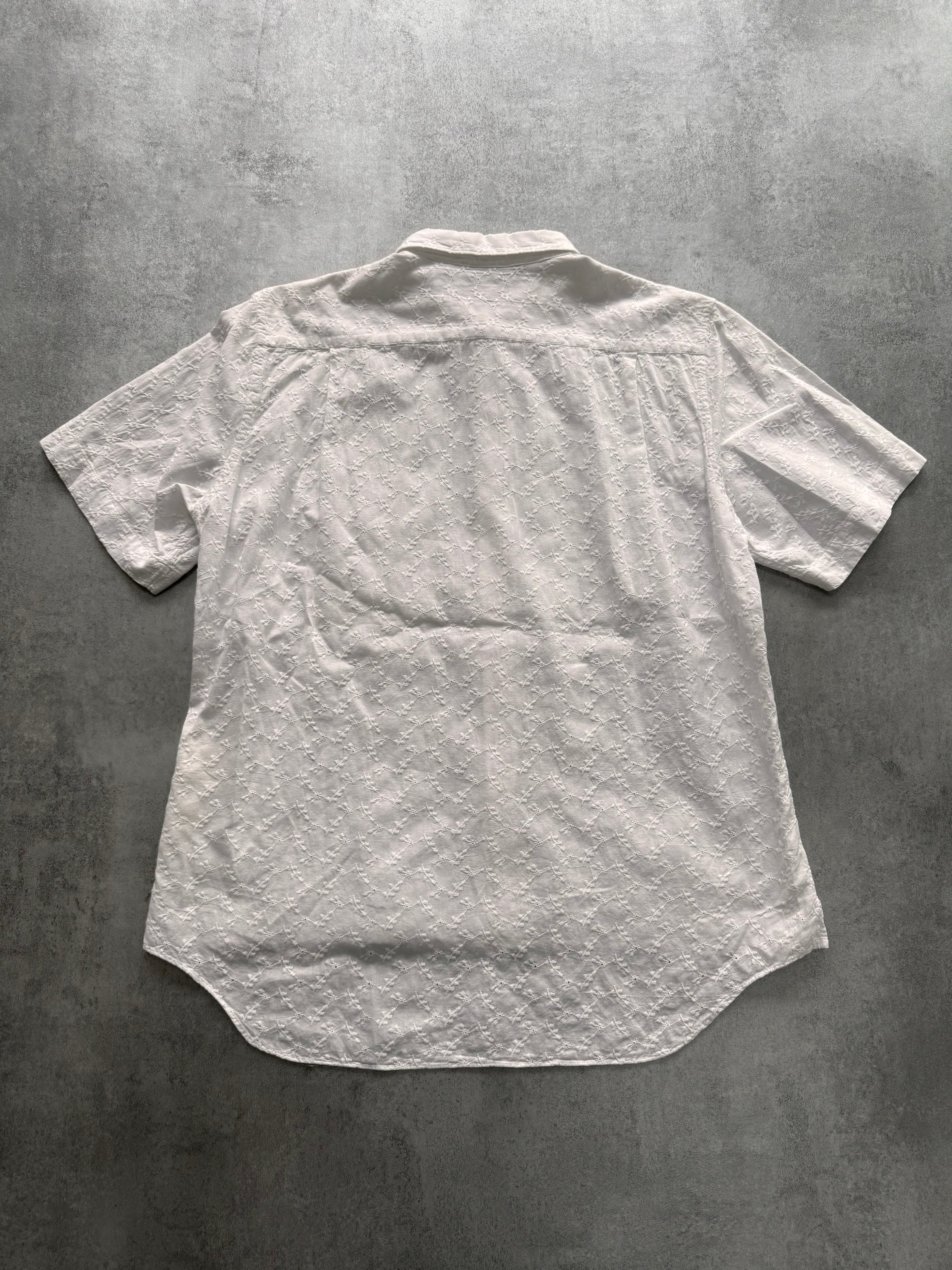 SS2000 Comme Des Garçons Homme Plus Floral White Shirt