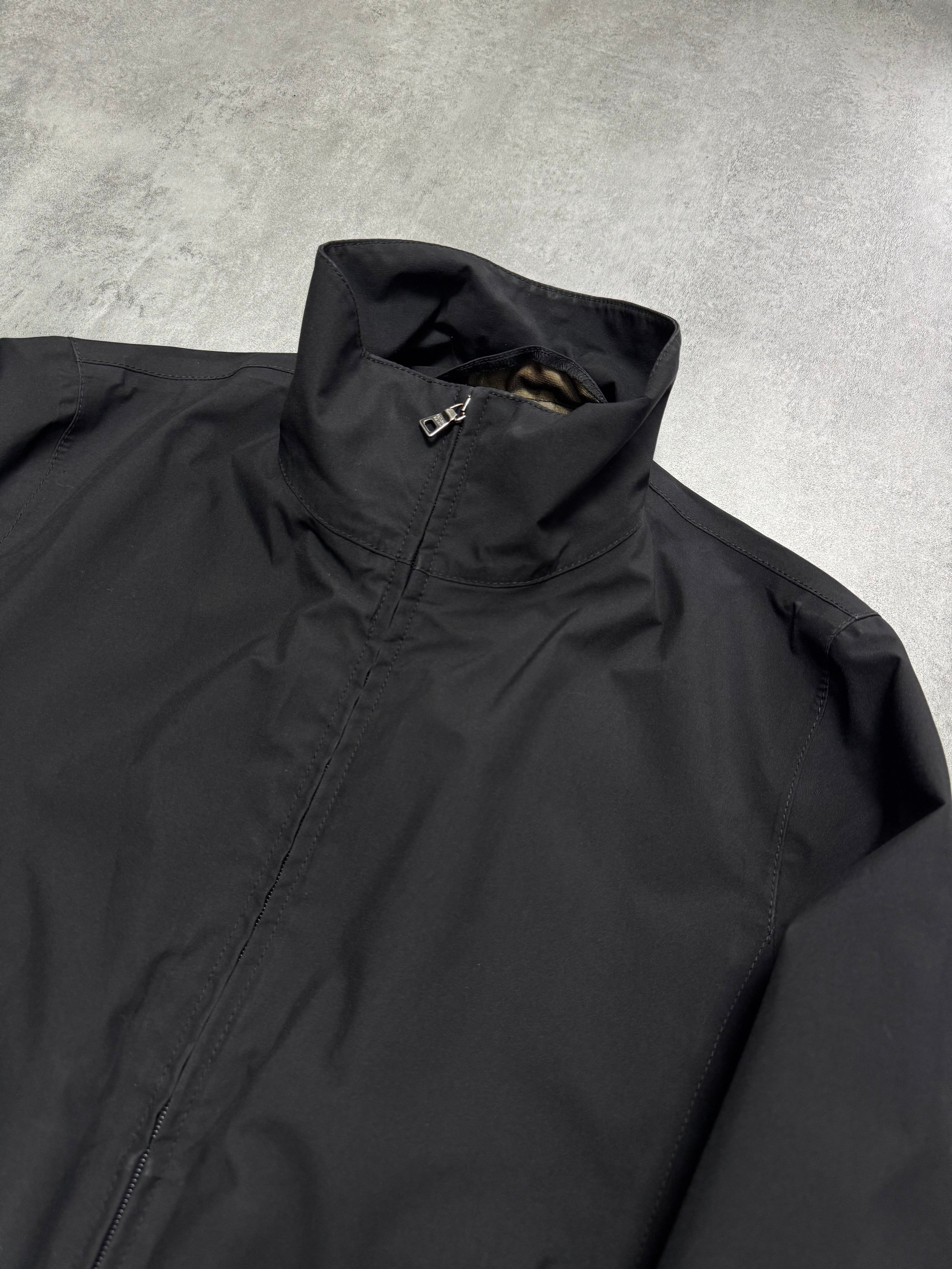2000s Prada Technical Nylon Black Jacket