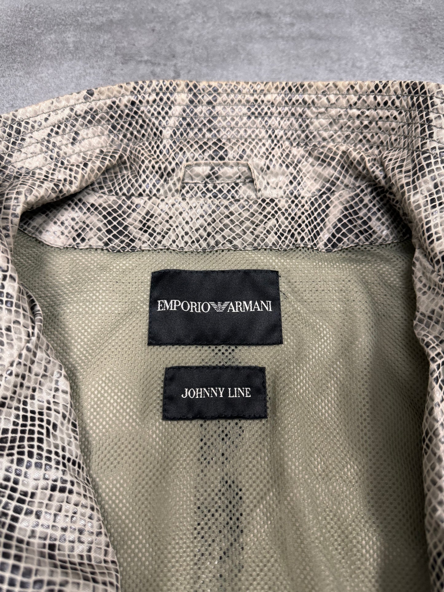 SS2011 Emporio Armani 2-Zip Snake Printed Jacket (S/M)